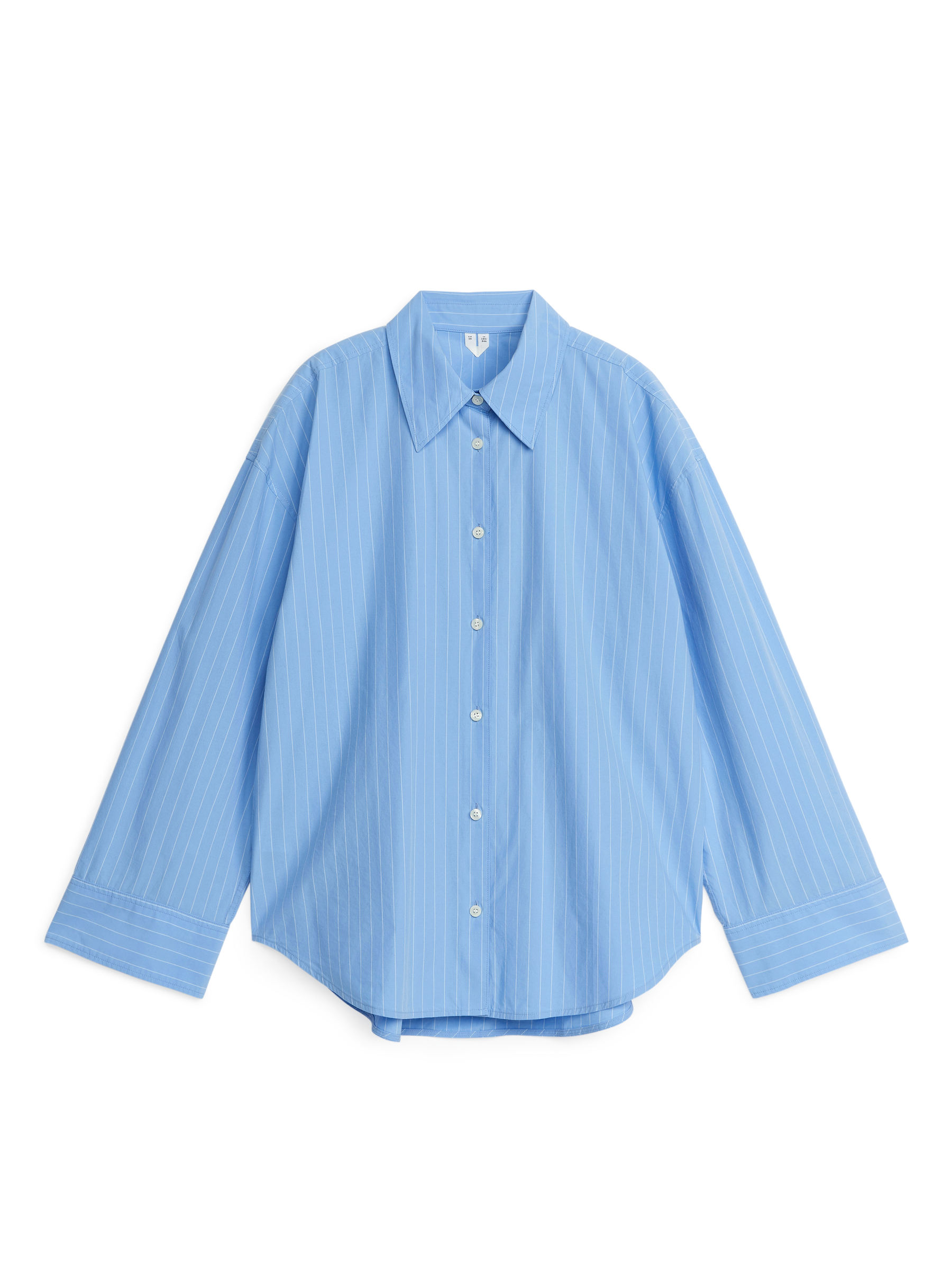 Relaxed Poplin Shirt-#7D9FD9-4846
