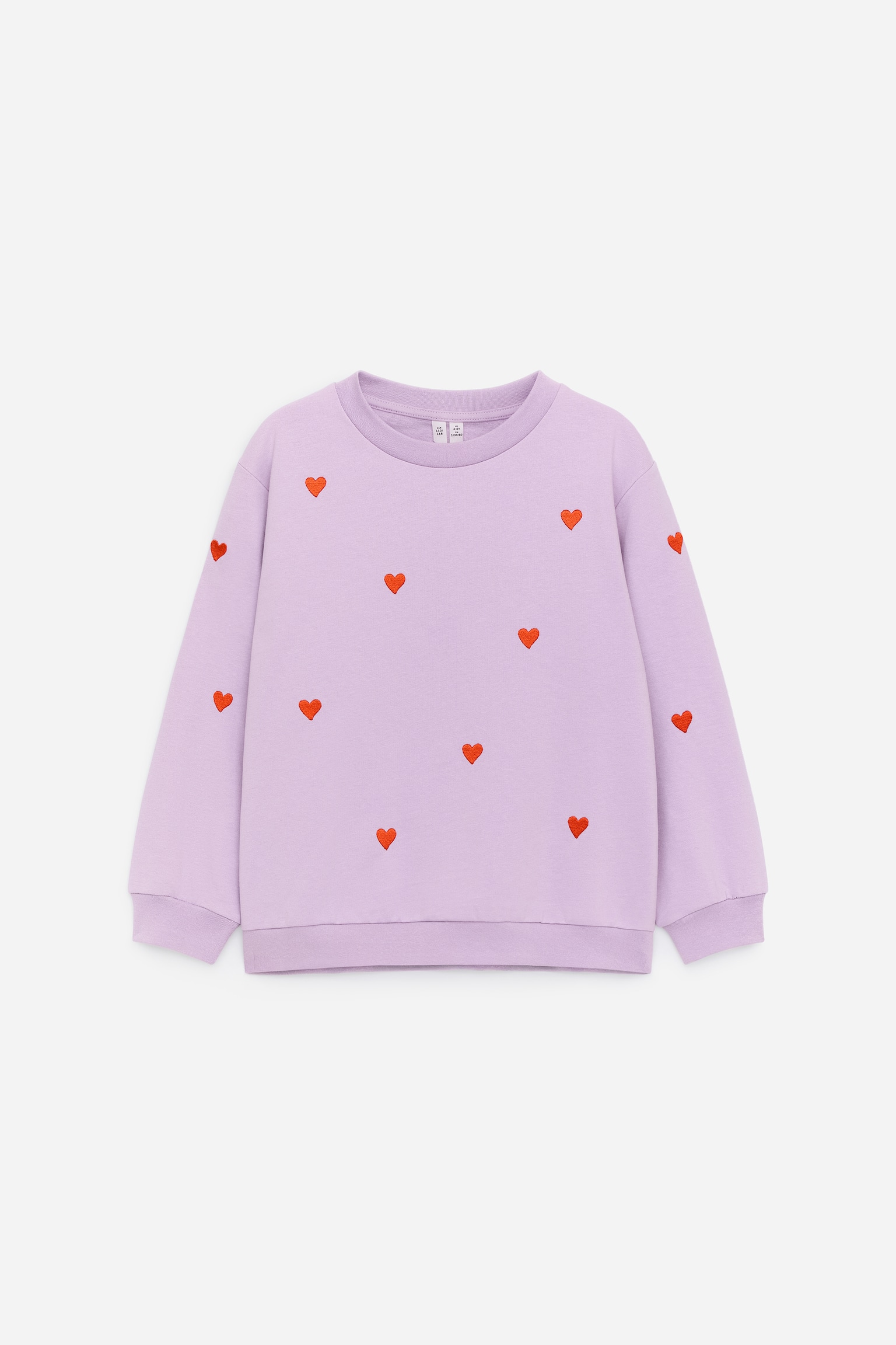 Sudadera de algodón - Lilac/Red Hearts/Azul oscuro/corazones/Verde