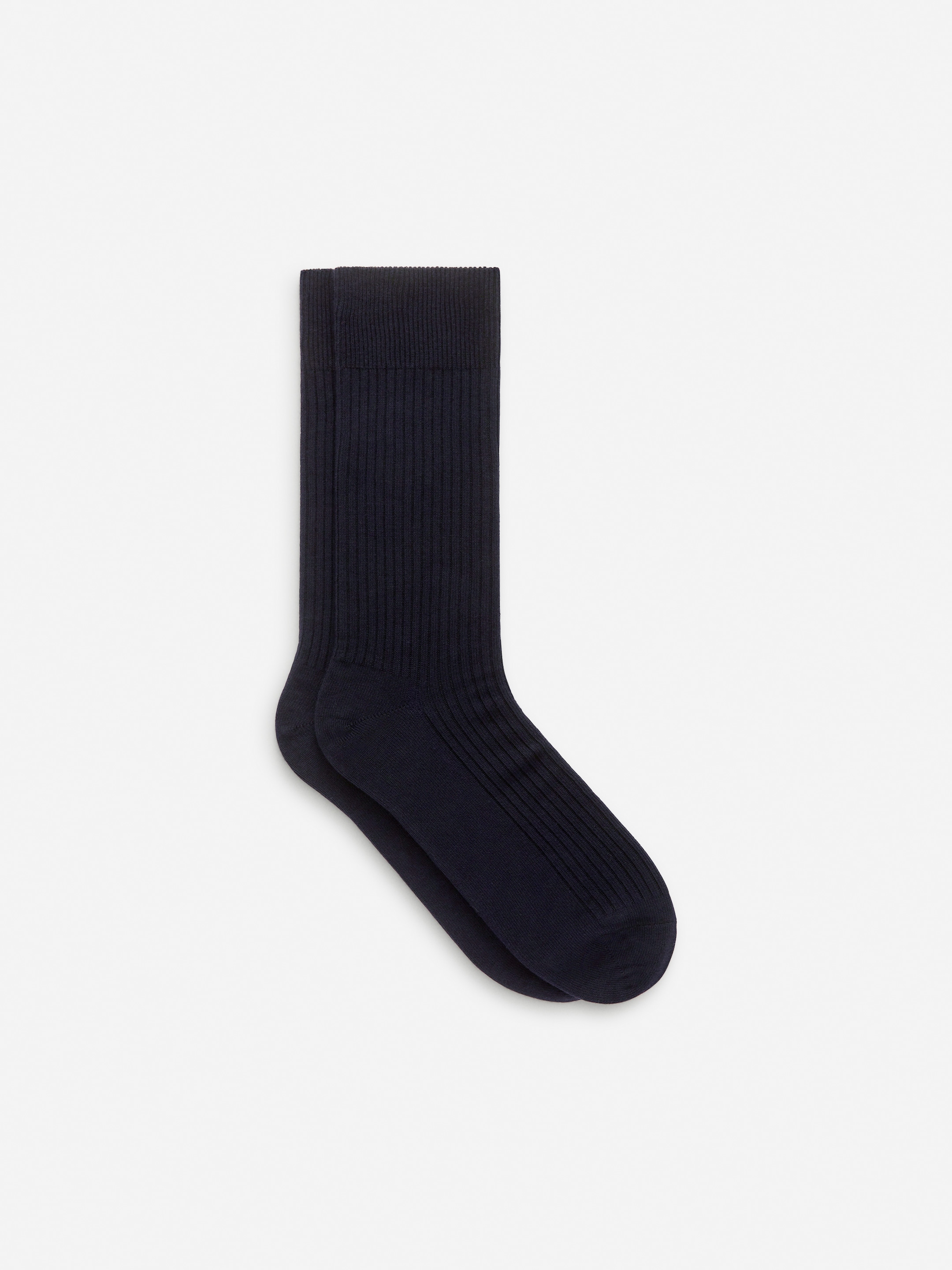 Grösseres Bild ansehen: Gerippte Socken aus Supima-Baumwolle - Dunkelblau - HERREN | H&M CH 1