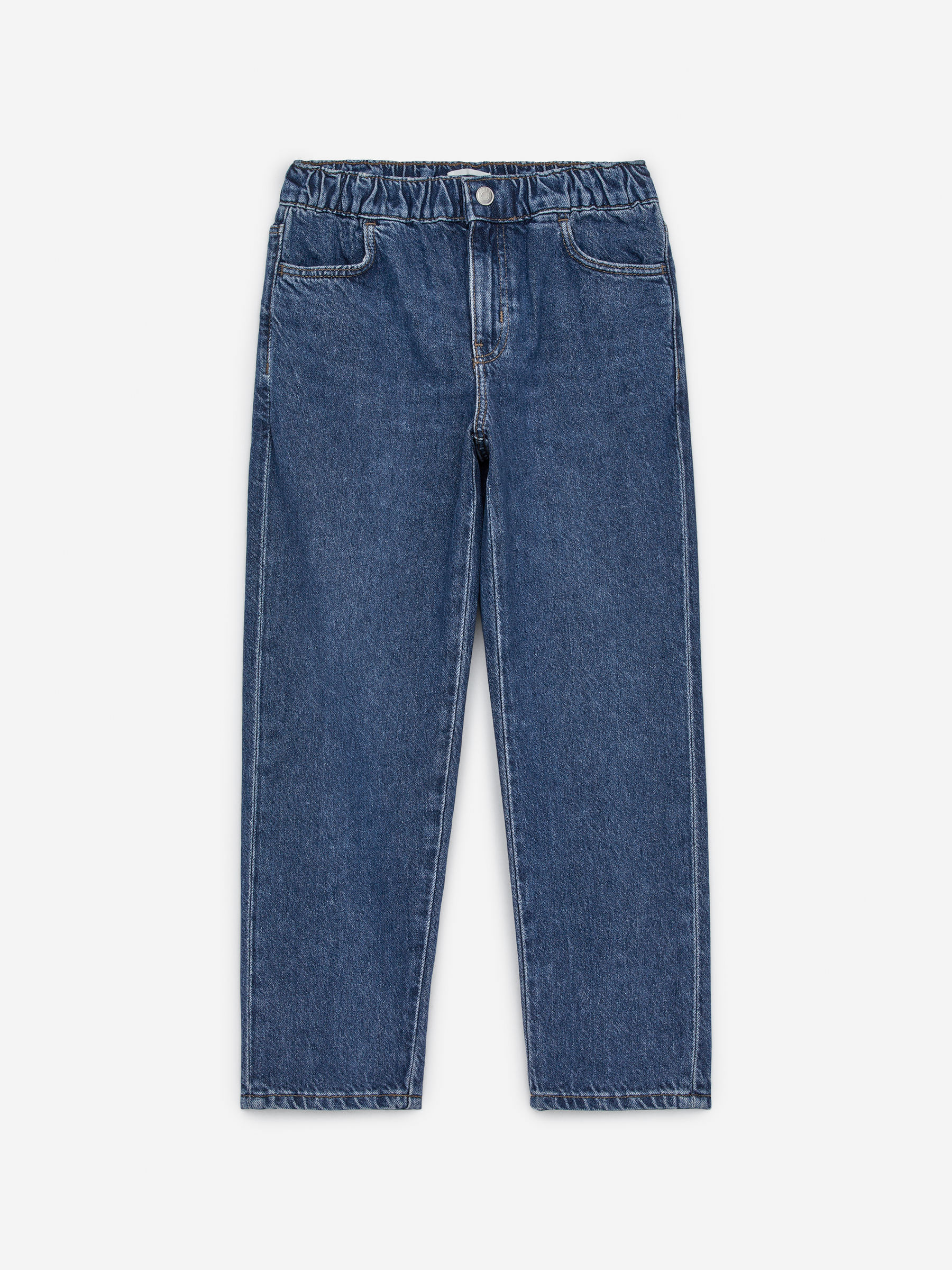 Pantalon en denim à enfiler-#333860-8456