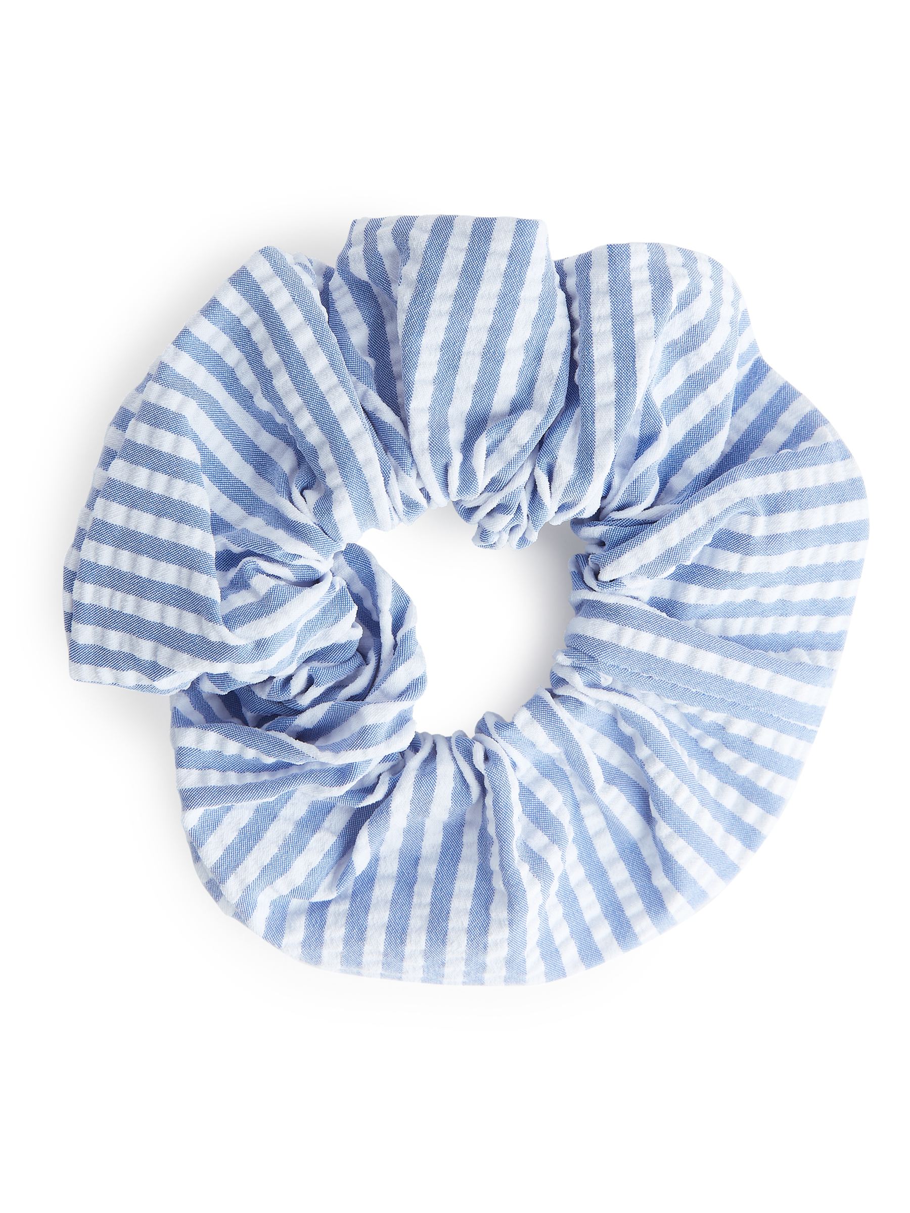 Seersucker-Haargummi - Blau/Weiß - Damen - StillMedia/DescriptiveStillLife - 1