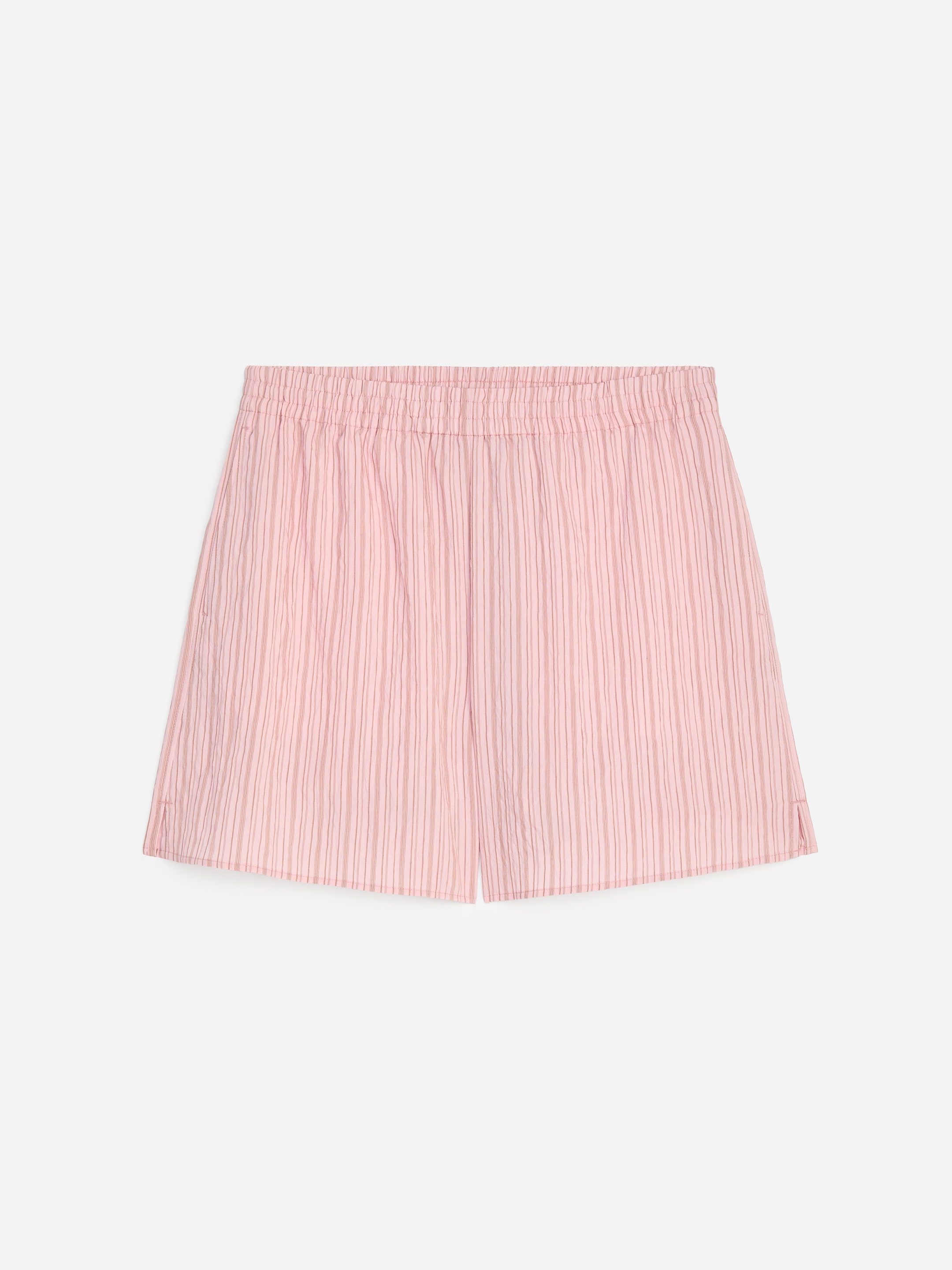 Relaxed Shorts - Pink/Striped - Relaxed fit - Women - StillMedia/DescriptiveStillLife - 1