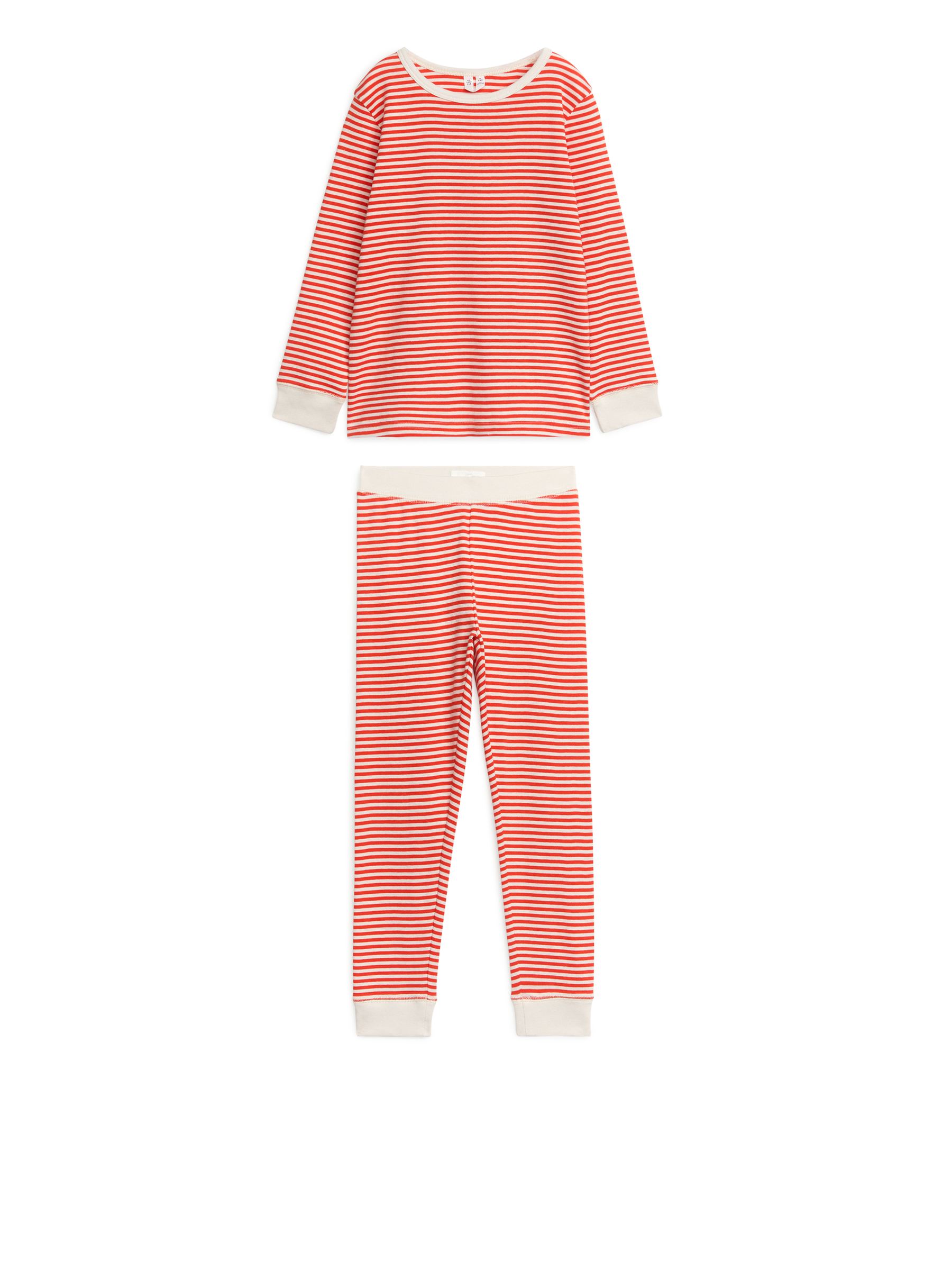 Jersey-Pyjama - Cremeweiß/Orange - Regular Fit - Kinder - StillMedia/DescriptiveStillLife - 1