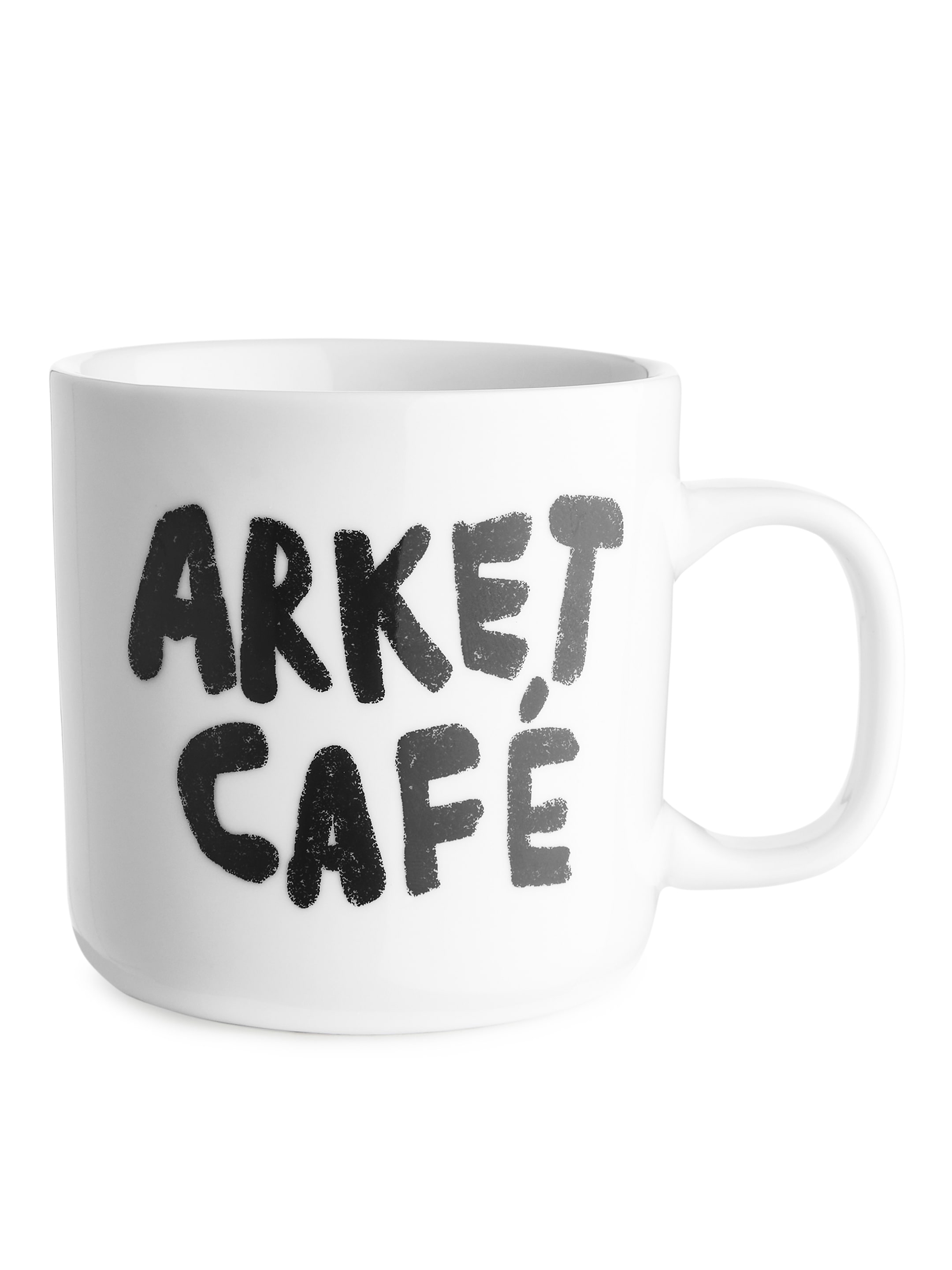 ARKET Café-Becher - Weiß/Schwarz - Haushaltswaren - StillMedia/DescriptiveStillLife - 1