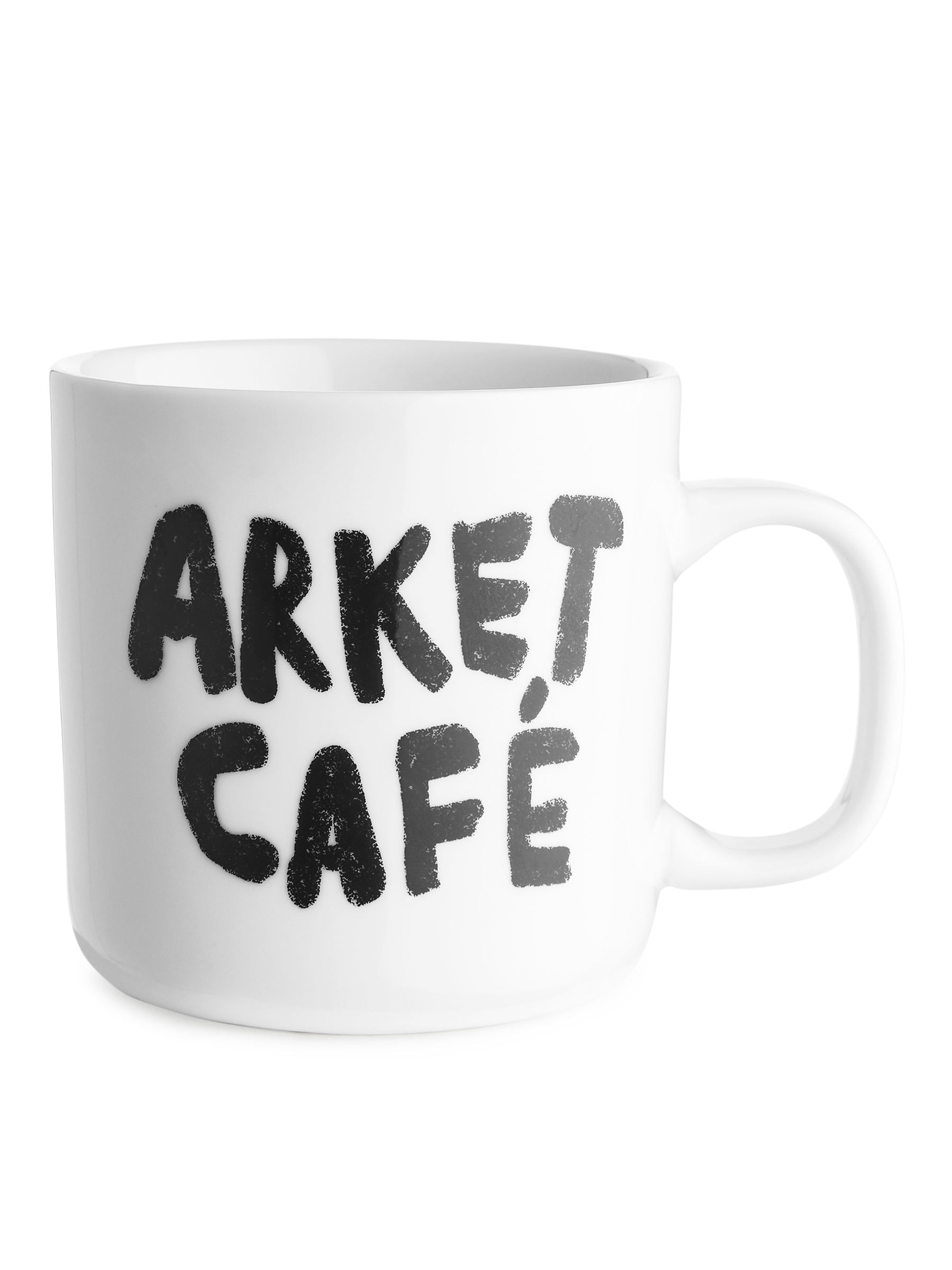 ARKET Café-Becher - Weiß/Schwarz - Haushaltswaren - StillMedia/DescriptiveStillLife - 1
