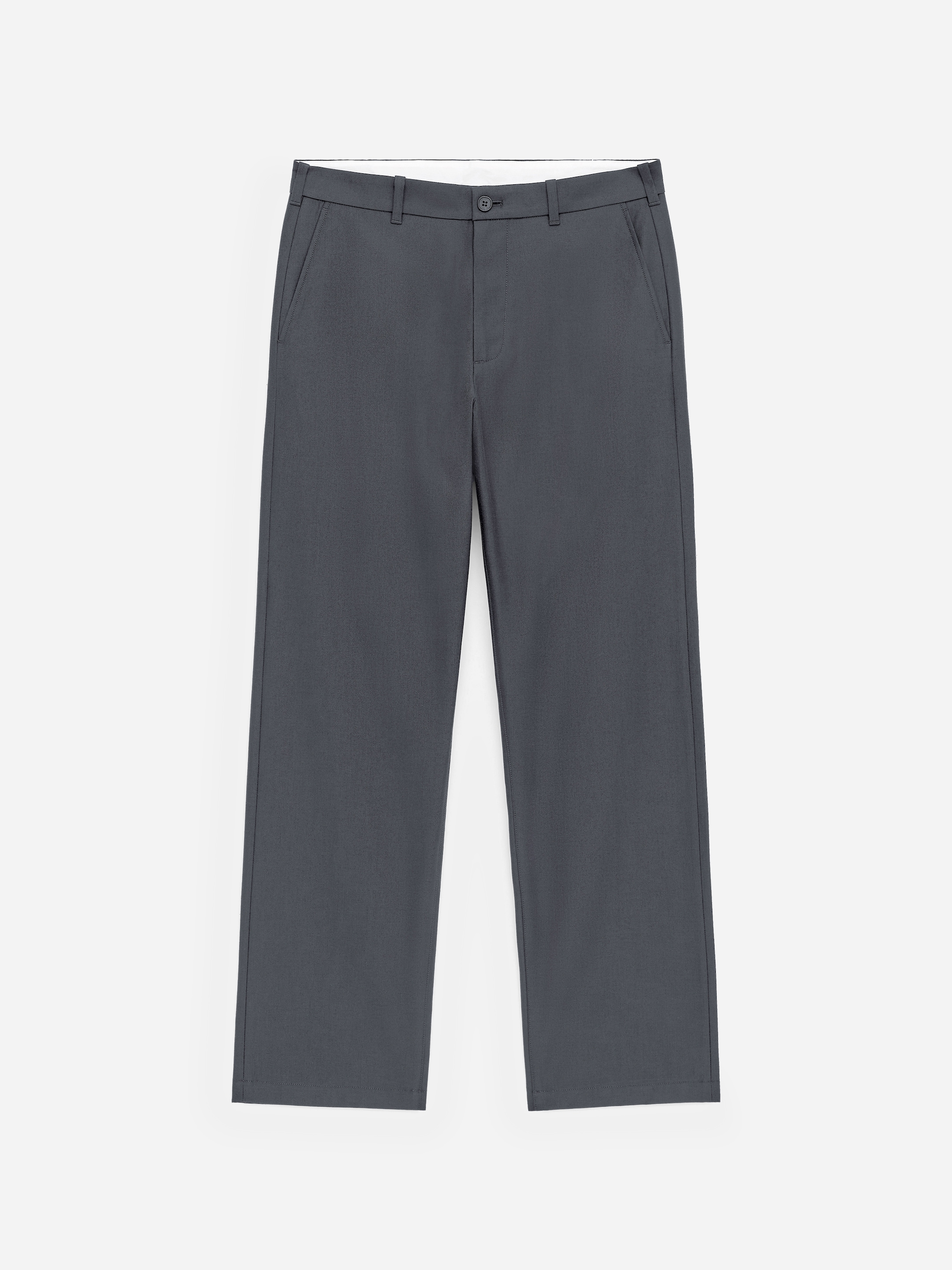 Relaxed Wool-Cotton Trousers-#494A4F-17325