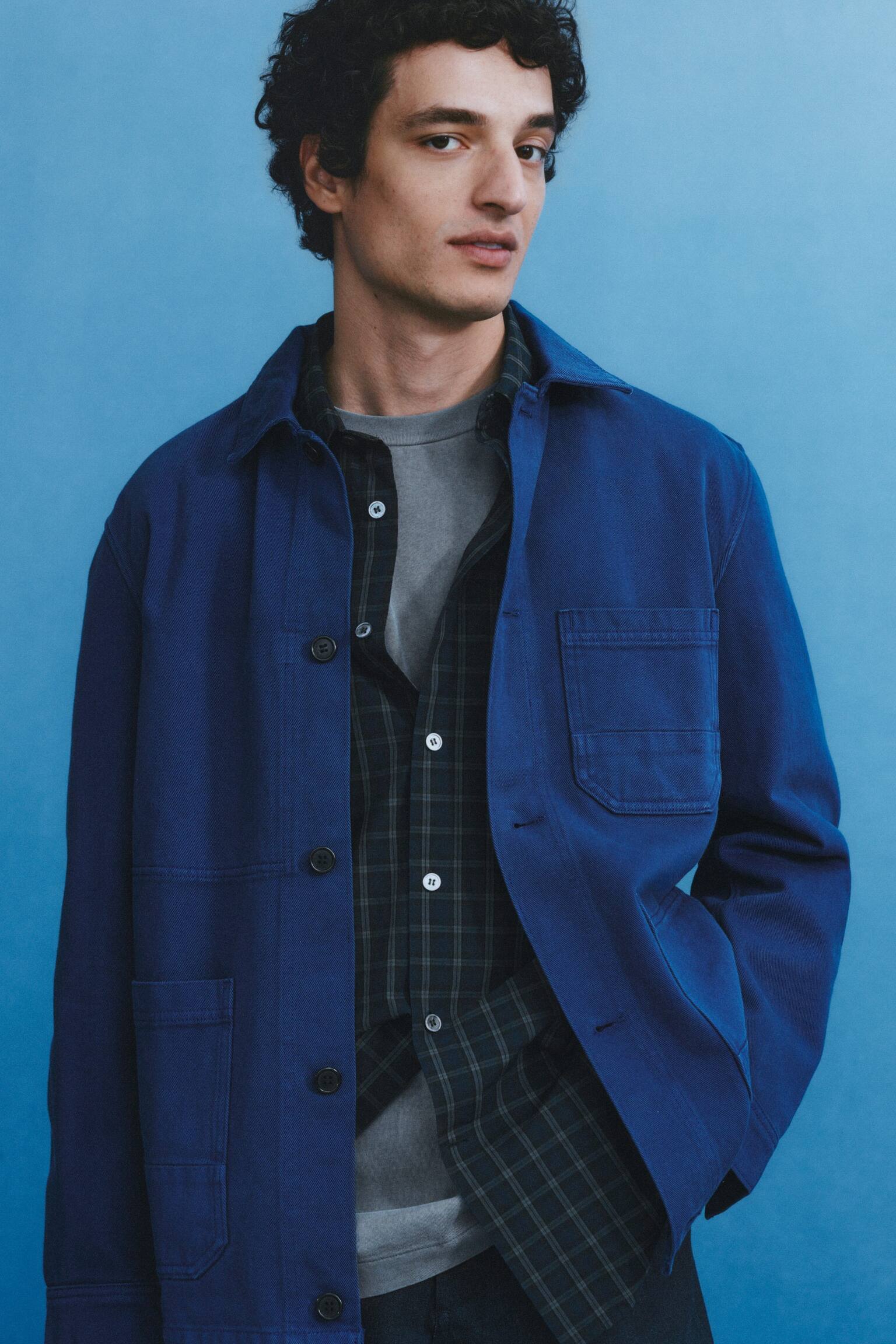 T-shirt décontracté - Bleu/Vert délavé/gris/Beige - 4