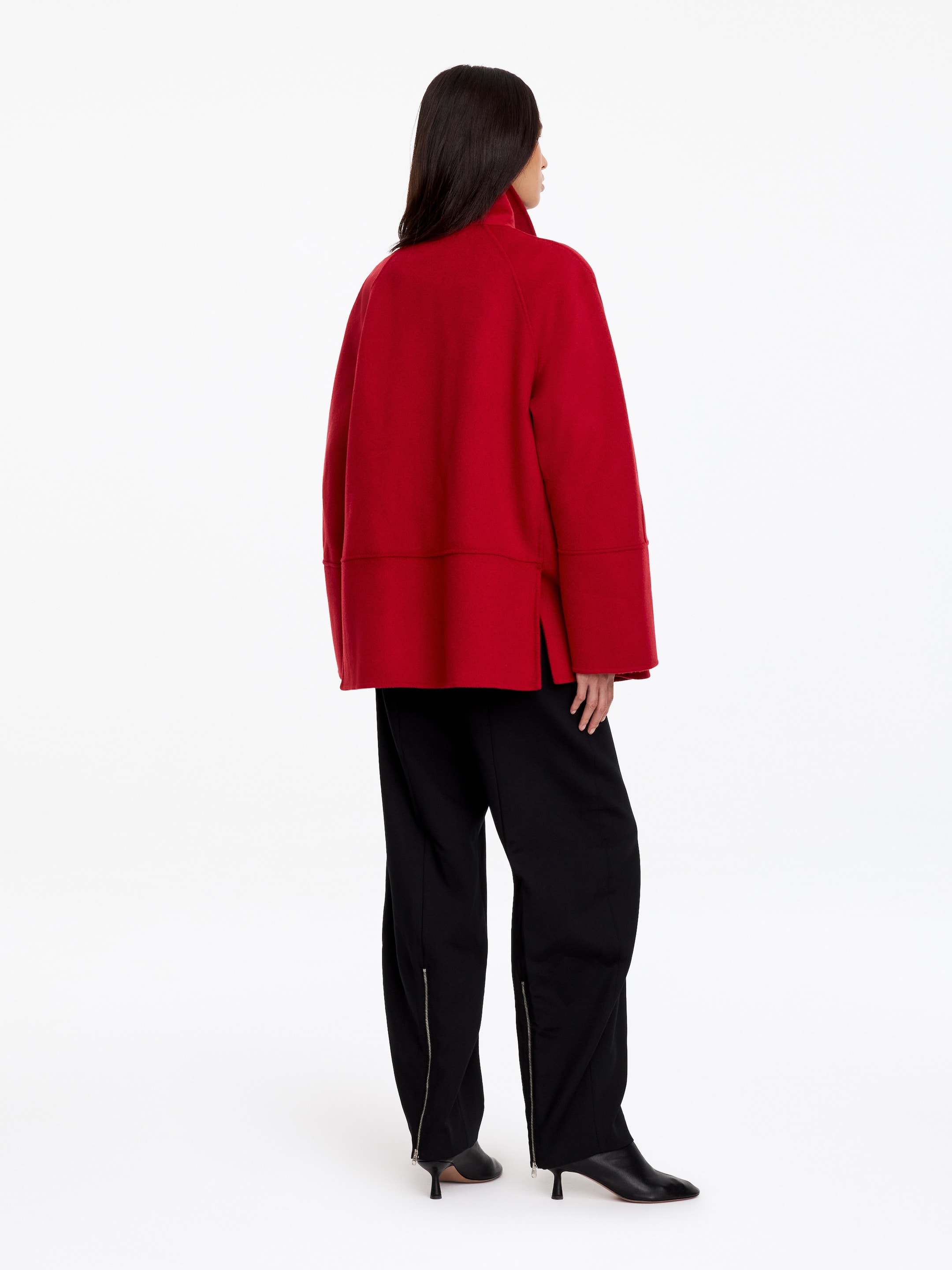 Doubleface-Jacke aus Wollmischung - Rot - Relaxed Fit - women - StillMedia/Lookbook - 5