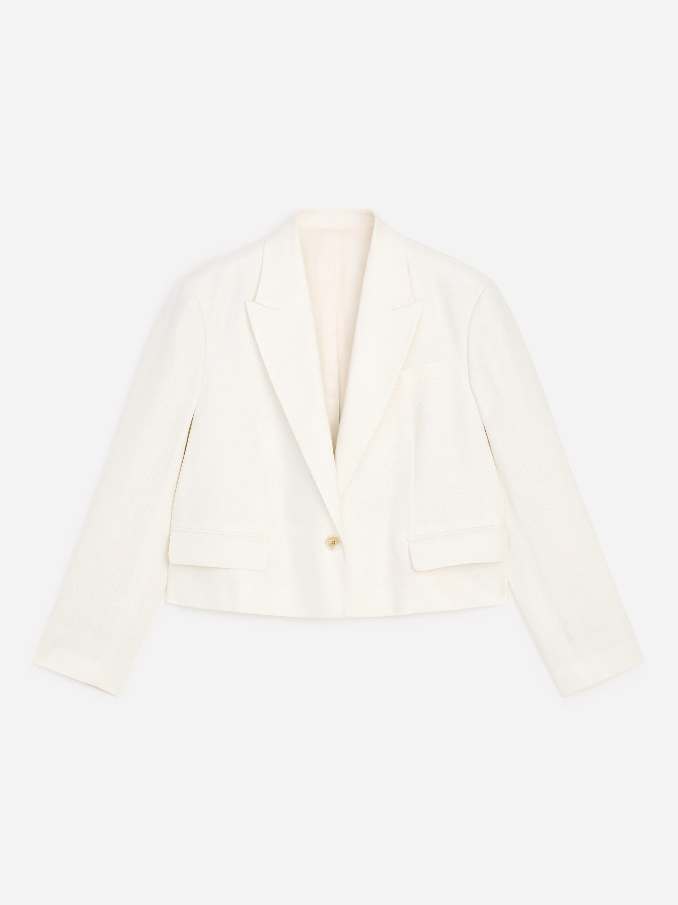 Blazer in lino - Bianco