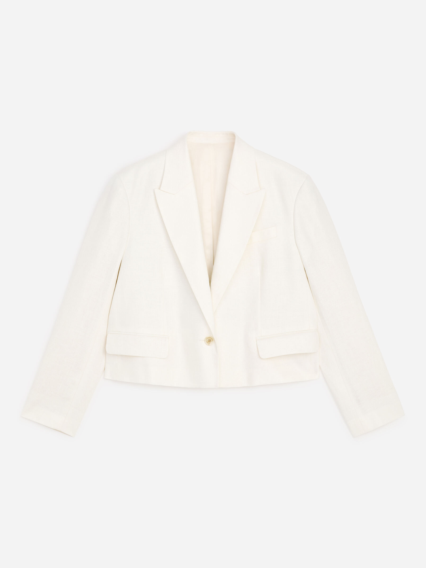 Blazer en lin - Blanc - Regular fit - Femme - StillMedia/DescriptiveStillLife - 1