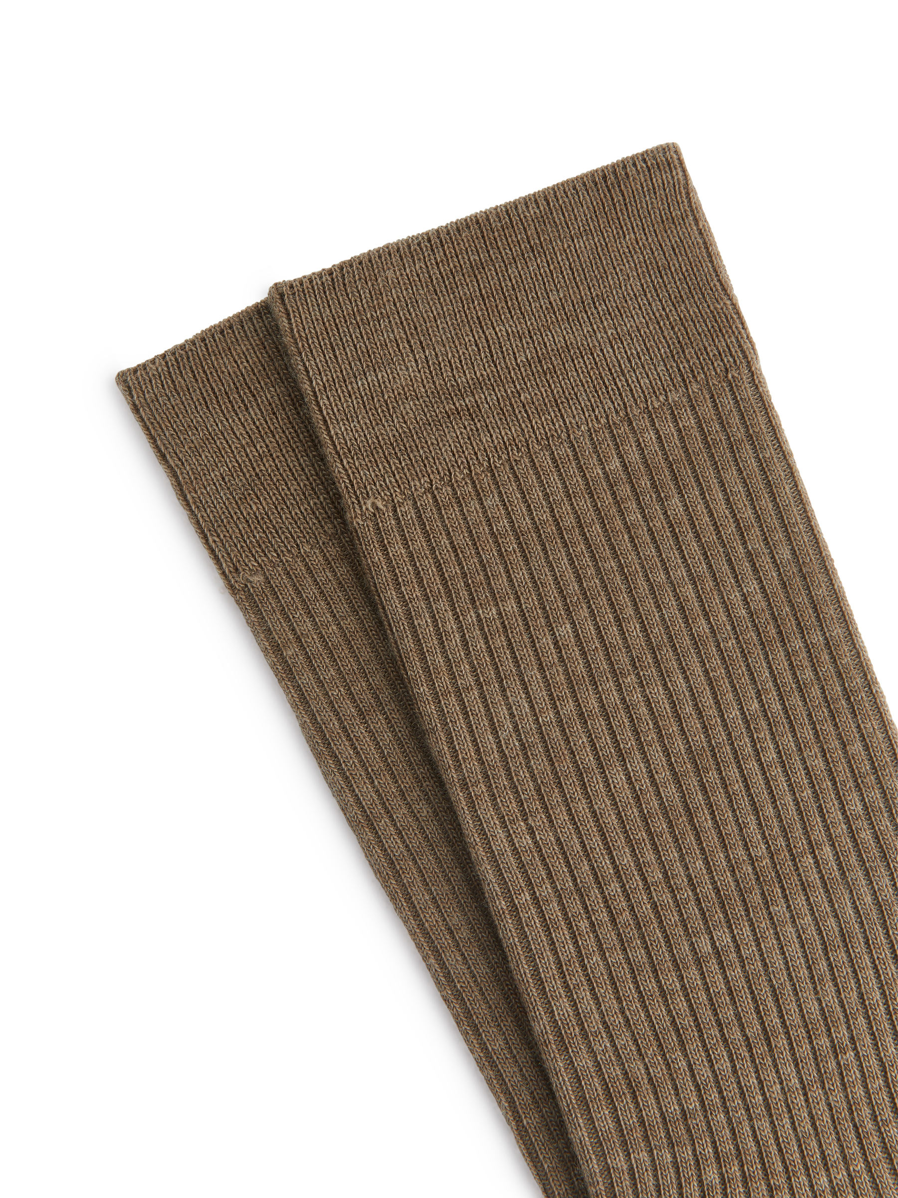 Gerippte Socken aus Wollmischung, 2 Paar - Beige meliert - Herren - StillMedia/DescriptiveDetail - 2