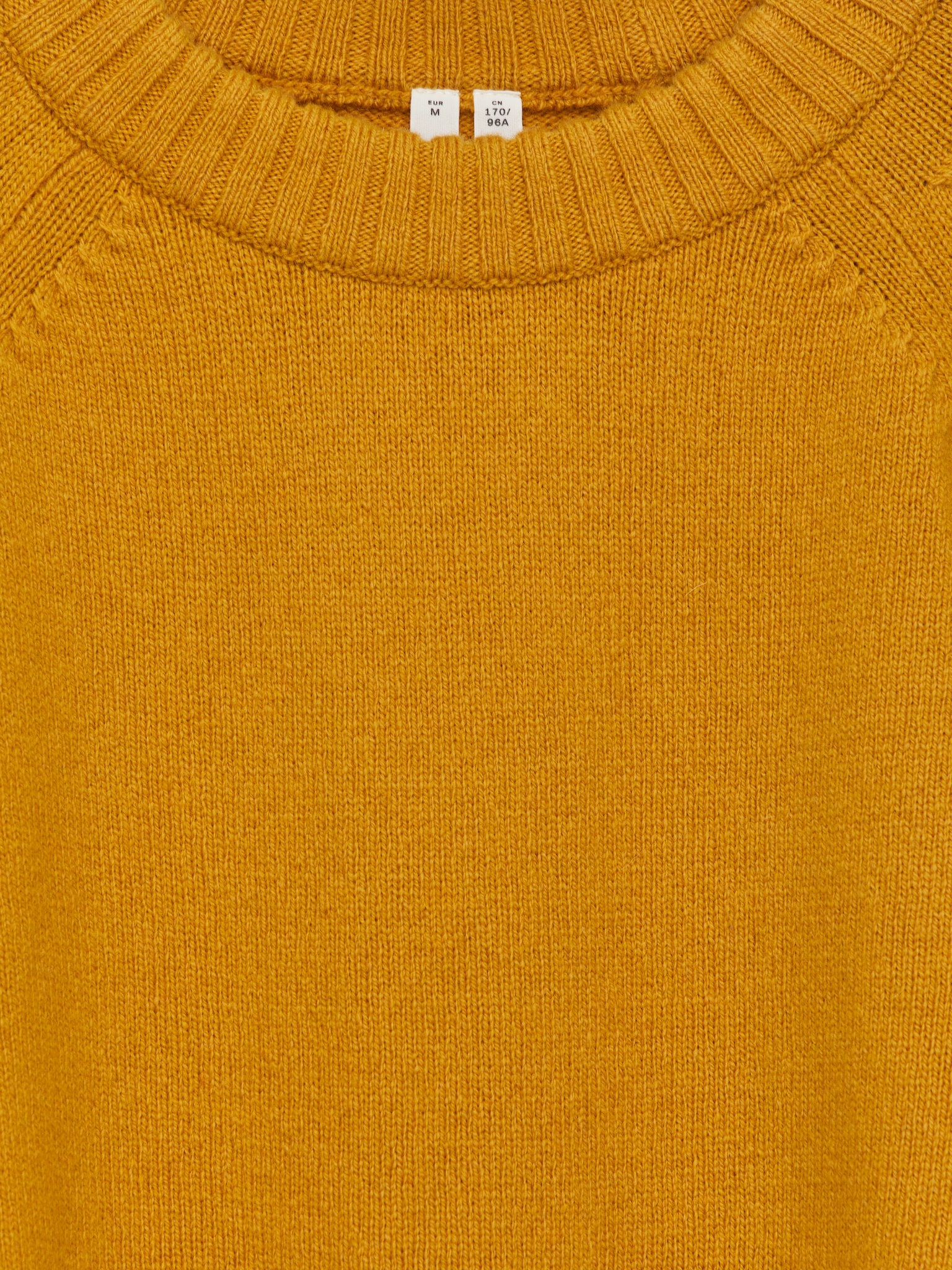 Ullgenser med brettede ermer - Mørkegul/Mørkeblå - 5