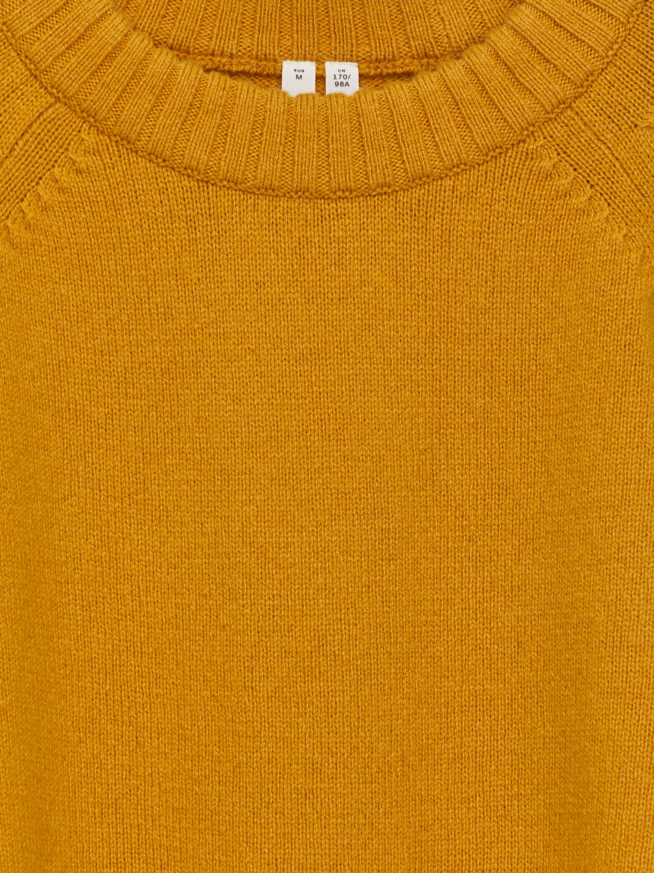 Tröja i ren ull - Mörkgul - Regular fit - Women - StillMedia/DescriptiveDetail - 1