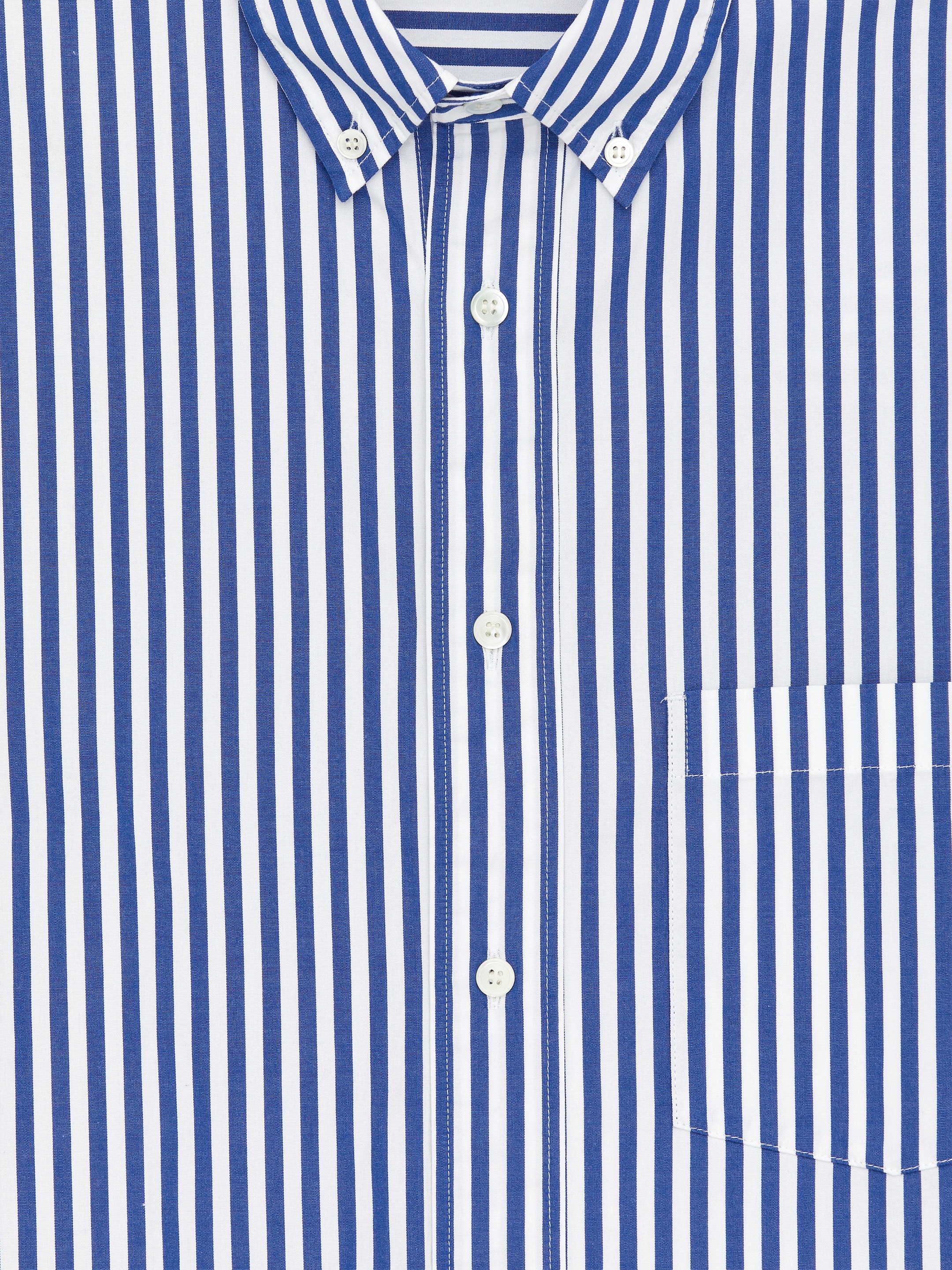 Visualizza immagine più grande: Camicia in popeline dalla vestibilità oversize - Blu/Bianco - UOMO | H&M IT 2