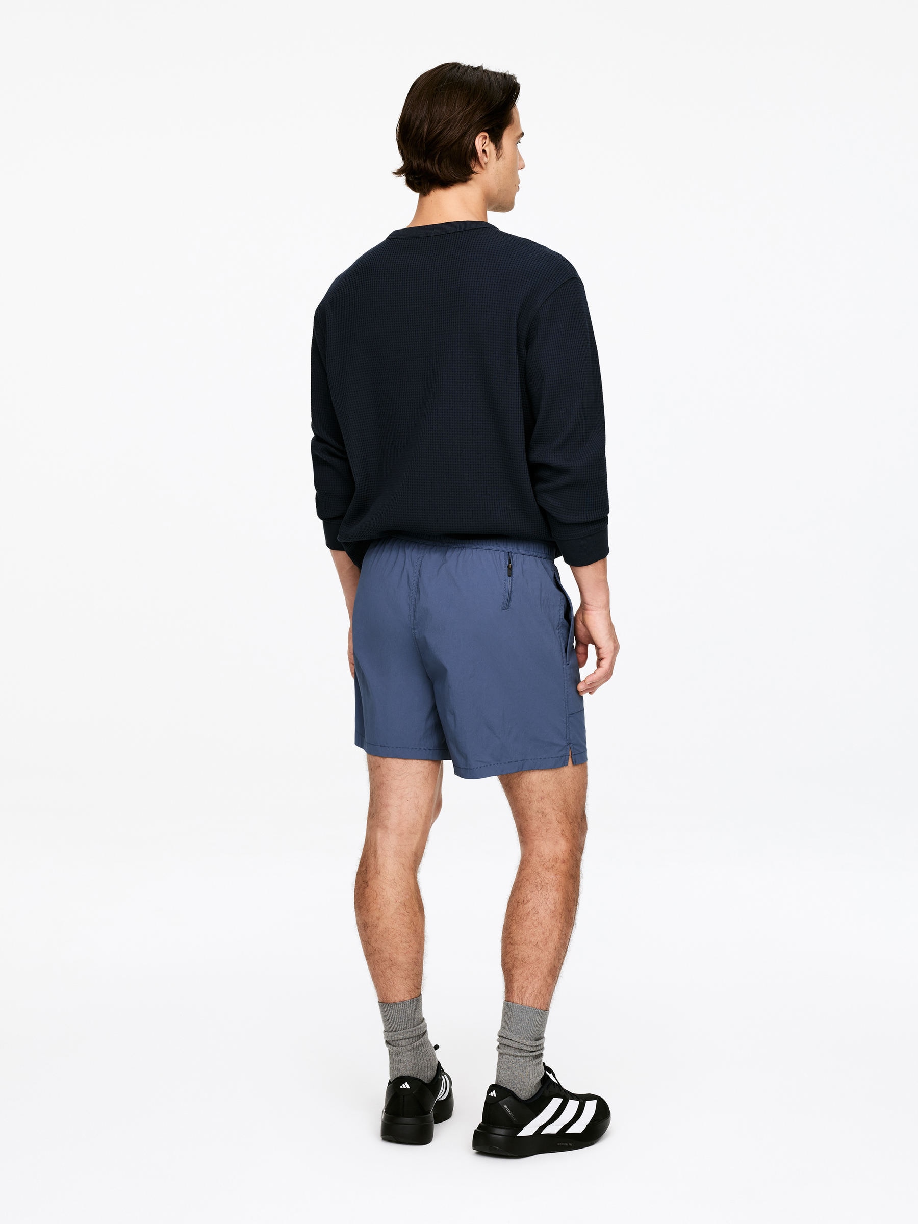 Lightweight Shorts - Mid Blue - Regular fit - Men - StillMedia/Lookbook - 4