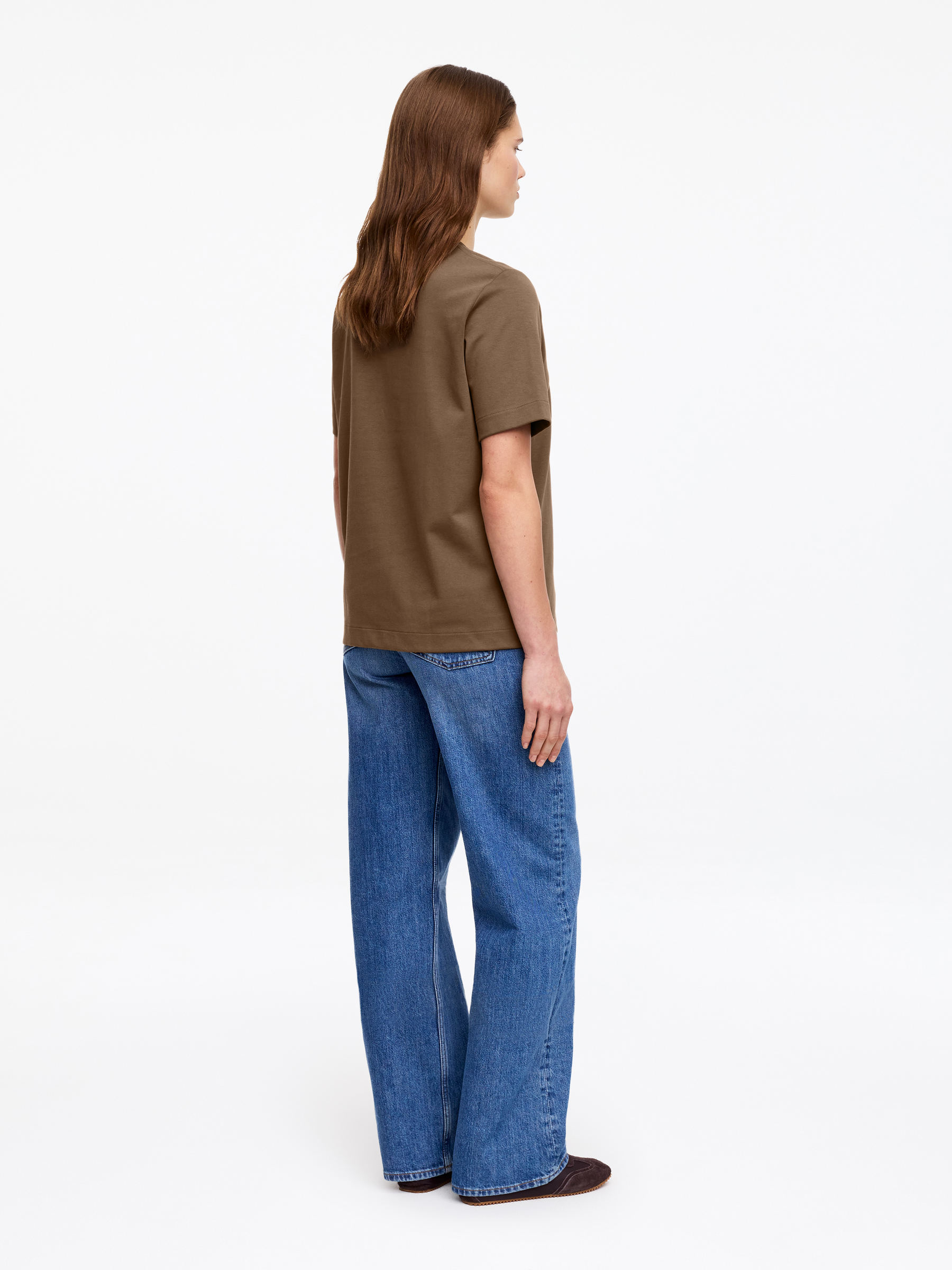 PEARL Heavyweight T-Shirt - Brown - Regular fit - Women - StillMedia/Lookbook - 6