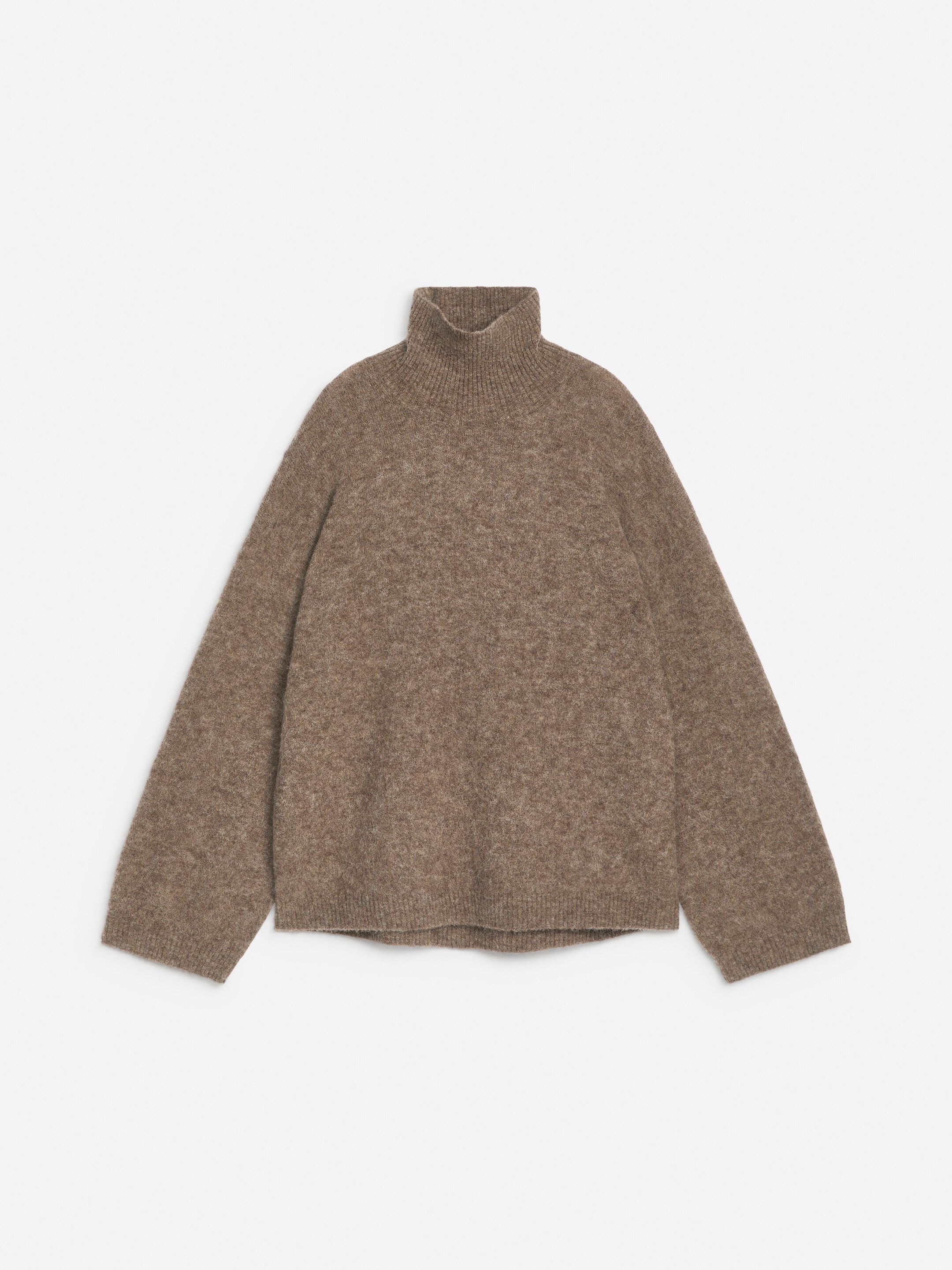 Se større billede: Rullekravetrøje - Gråbrun meleret - DAME | H&M DK 1
