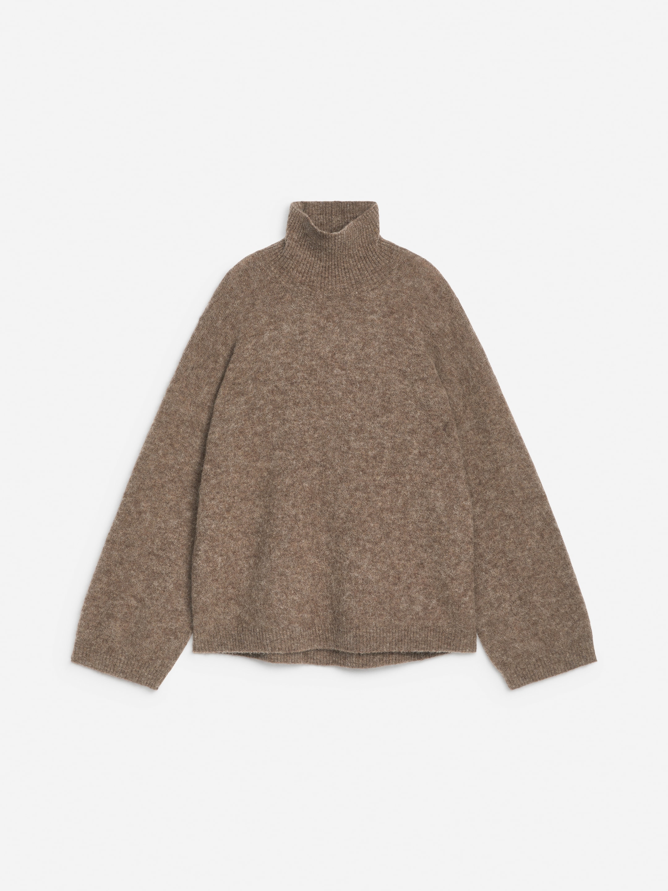 Roll-Neck Jumper - Mole Melange - Oversized - Women - StillMedia/DescriptiveStillLife - 1