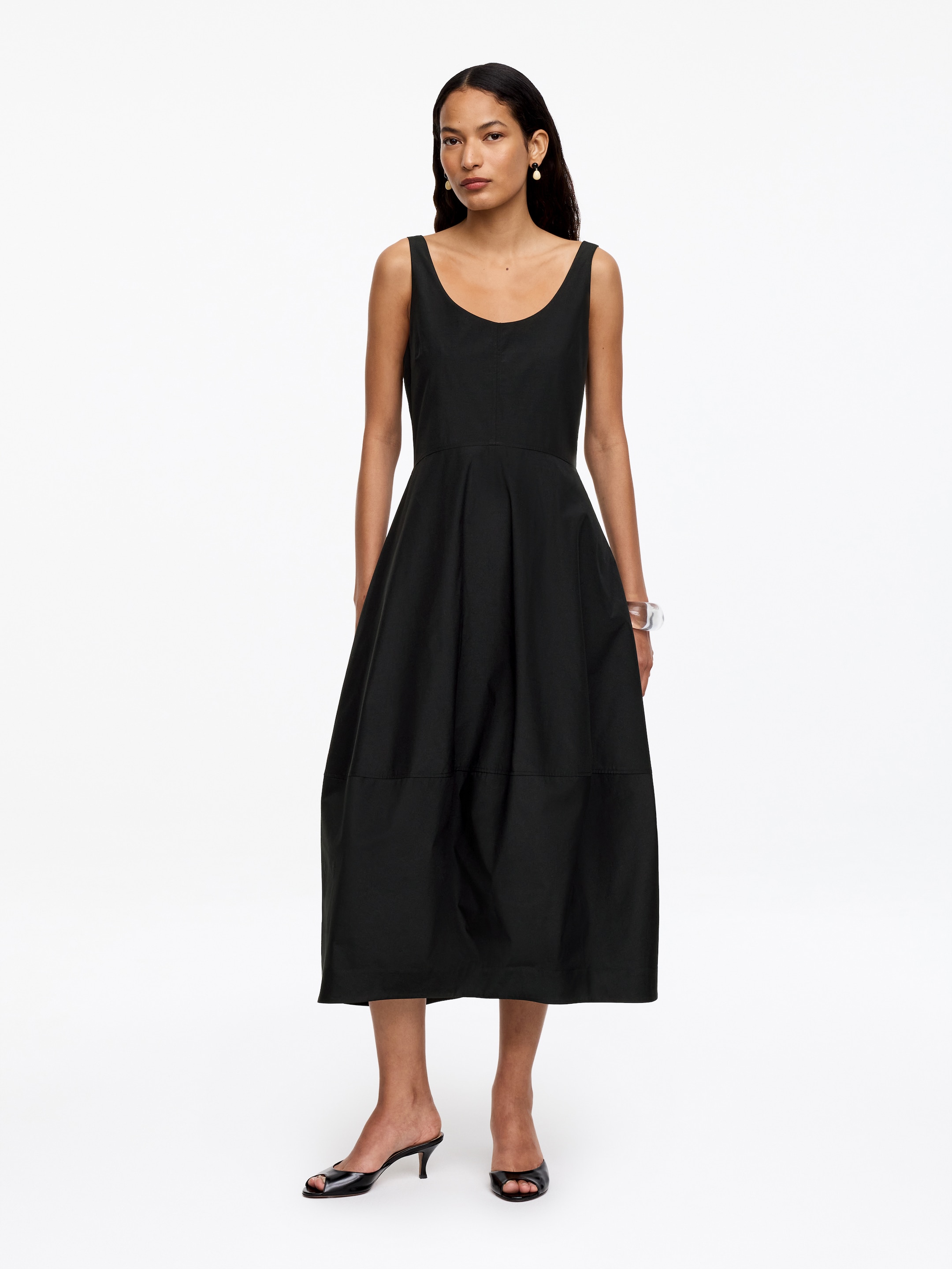Cocoon Taffeta Dress-#272627-18261