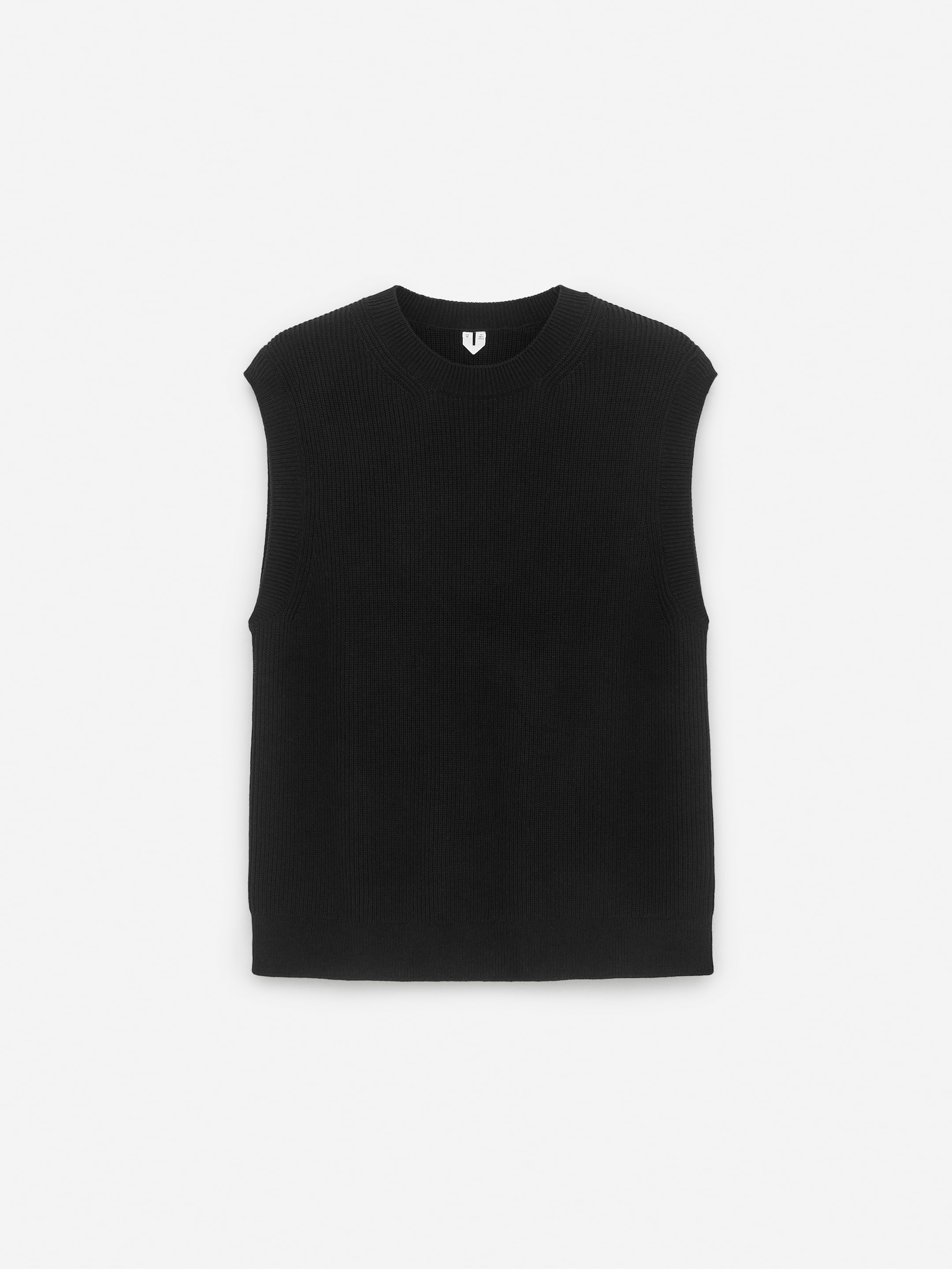Cotton Vest - Black - Relaxed fit - Men - StillMedia/DescriptiveStillLife - 2