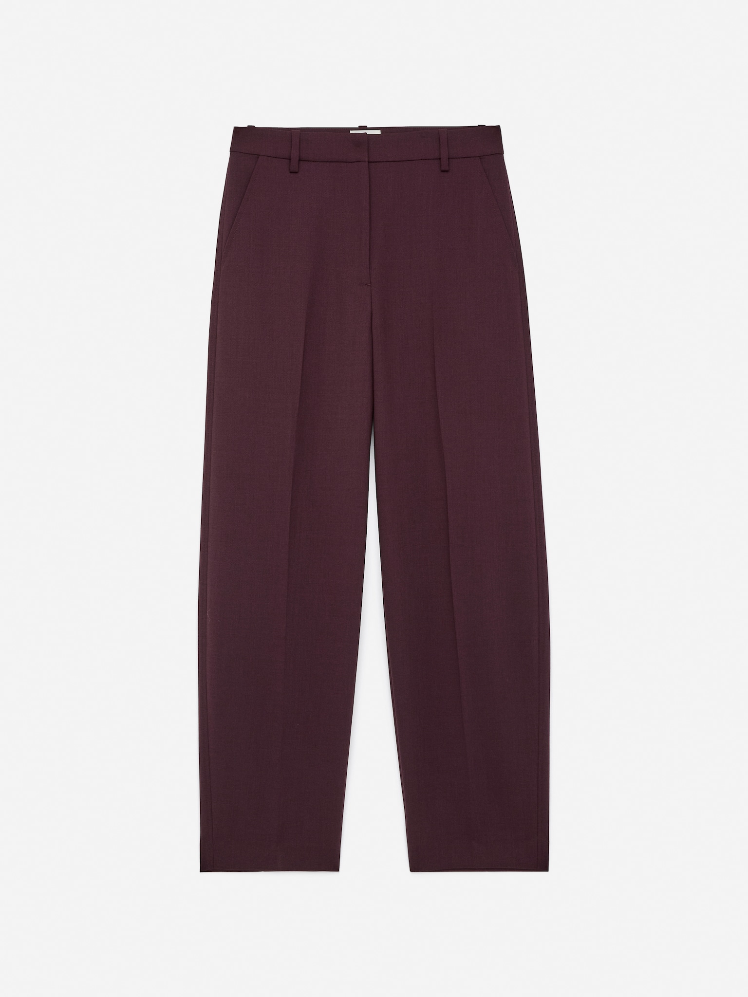 Press Crease Trousers - Bordó/Černá