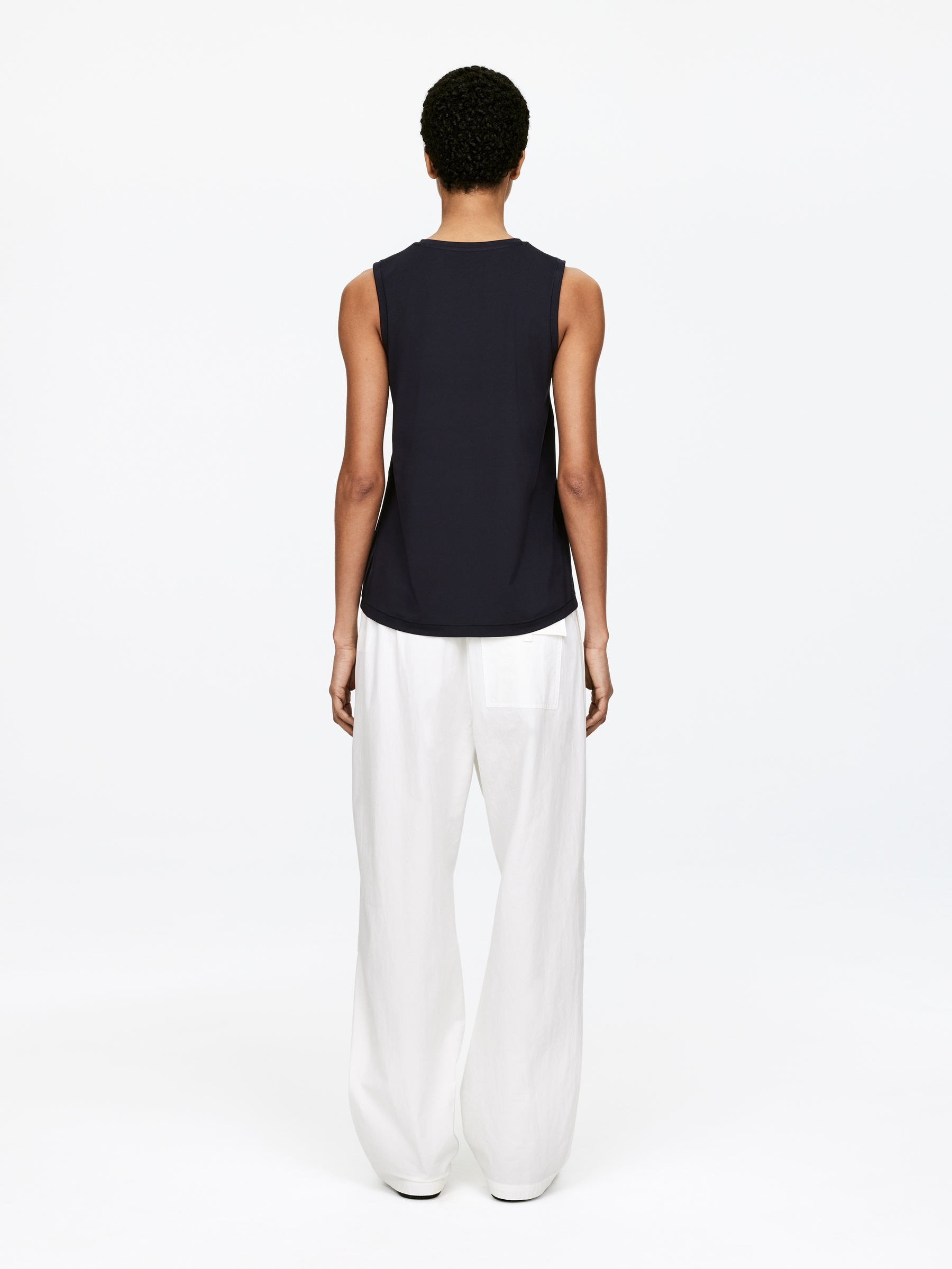 Active Tank Top - Dark Blue - Loose fit - Women - StillMedia/Lookbook - 4