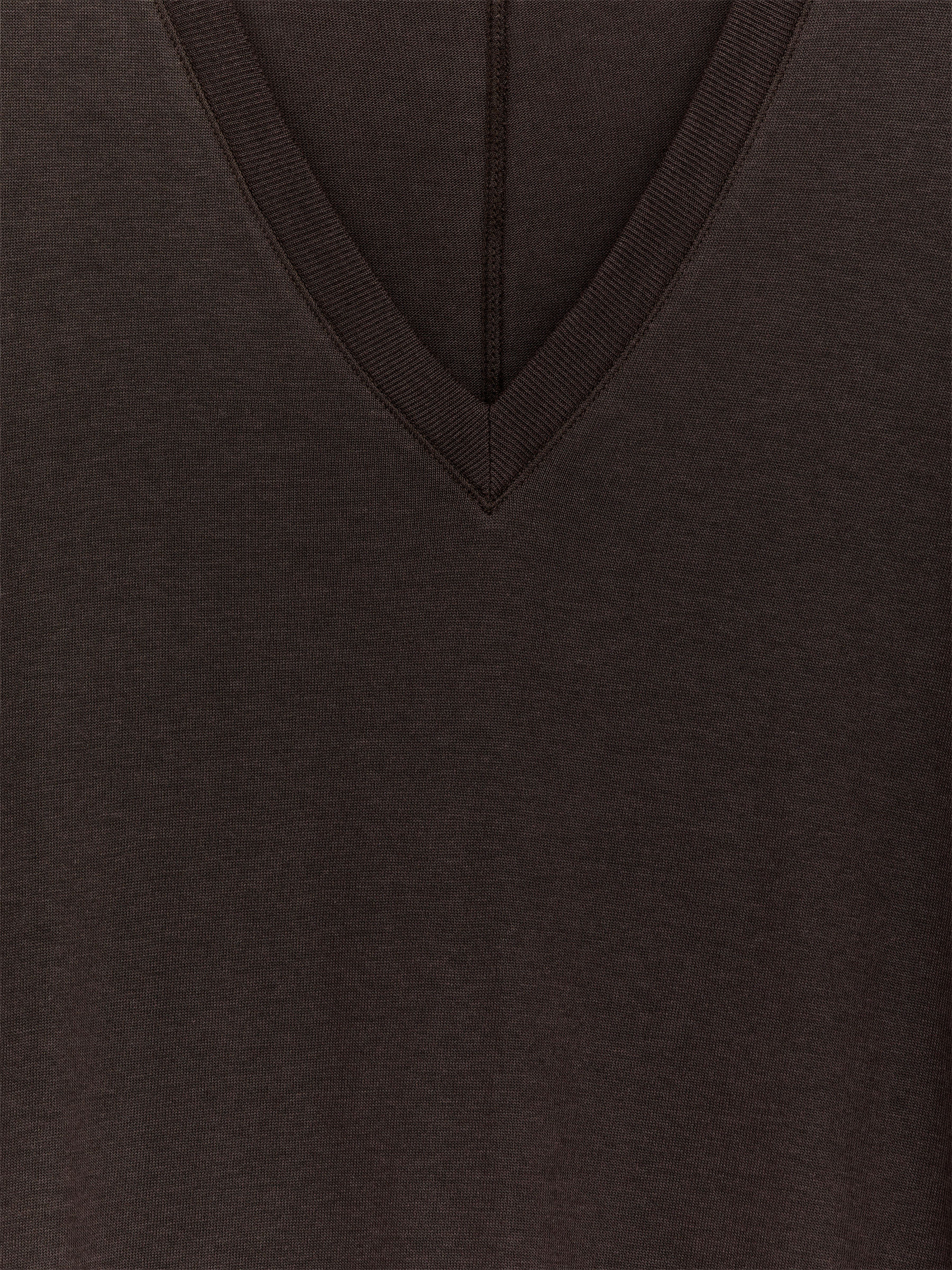 Lyocell-Cotton Tunic Top - Dark Brown - Regular fit - Women - StillMedia/DescriptiveDetail - 1