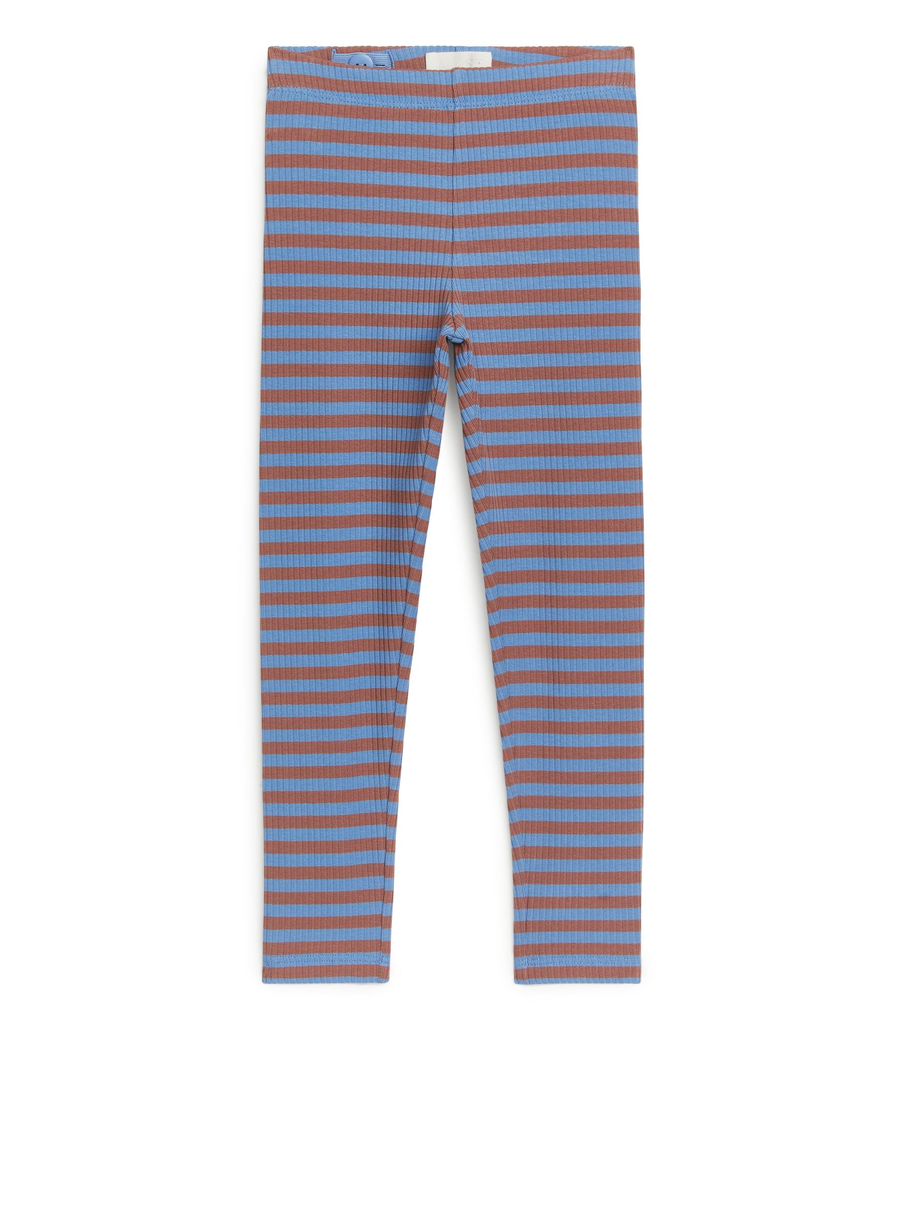 Gerippte Jersey-Leggings - Blau/braun - Regular Fit - Kinder - StillMedia/DescriptiveStillLife - 1