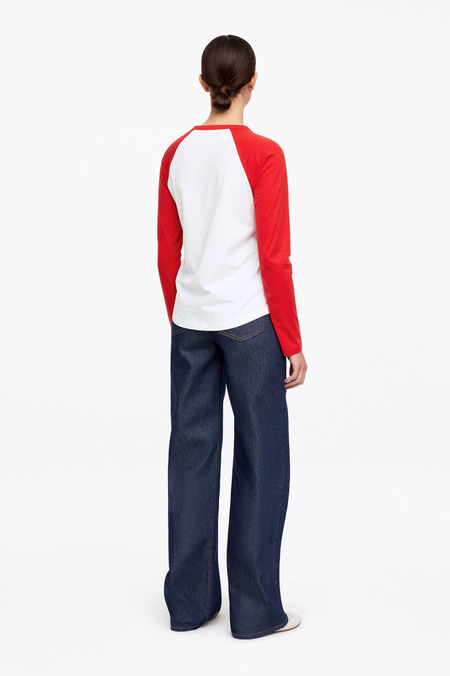 Camiseta de manga larga - Blanco/Rojo/Blanco/gris - 5