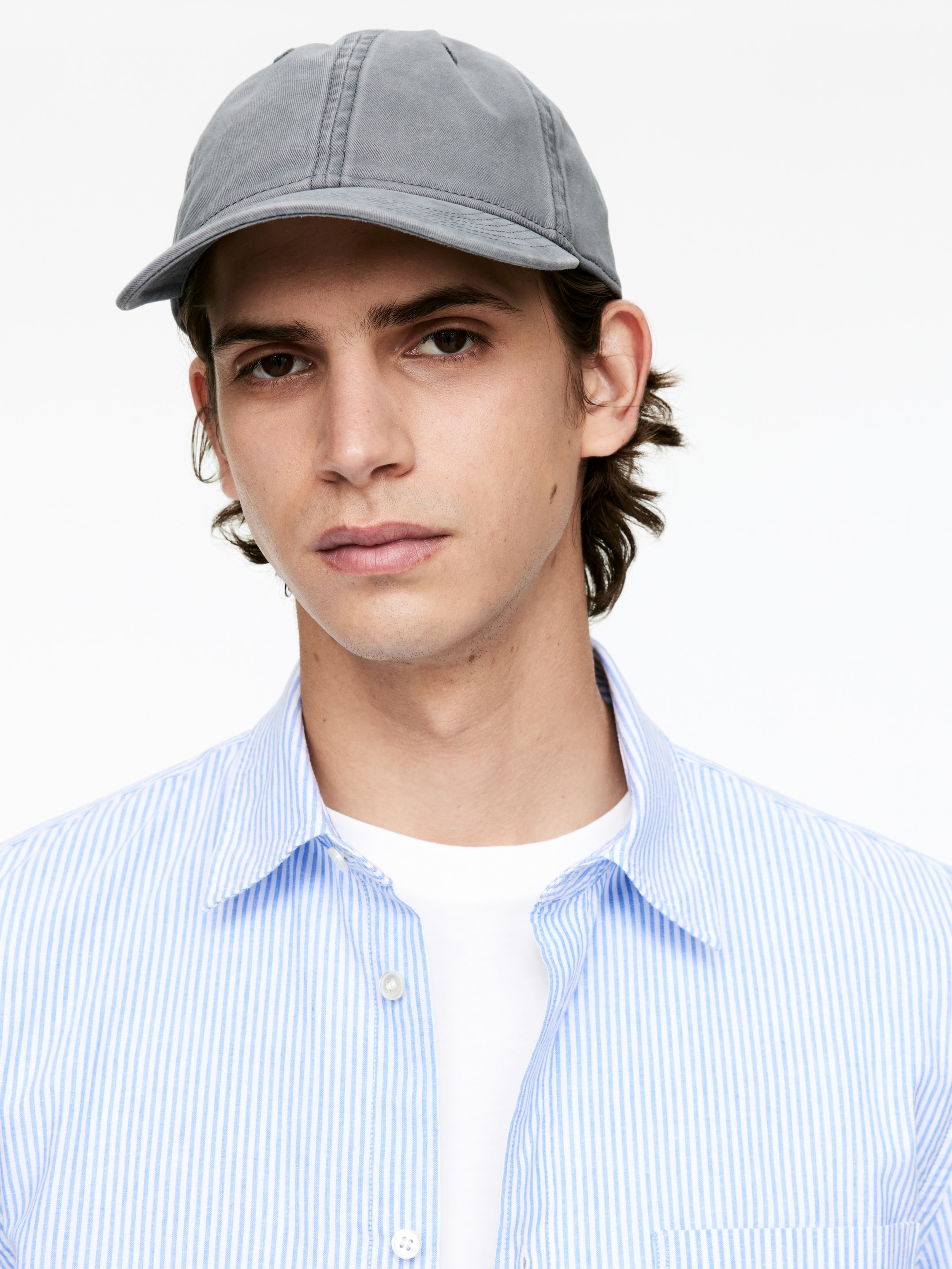 Zobacz większy obraz: Washed Cotton Cap - Szary - ON | H&M PL 1
