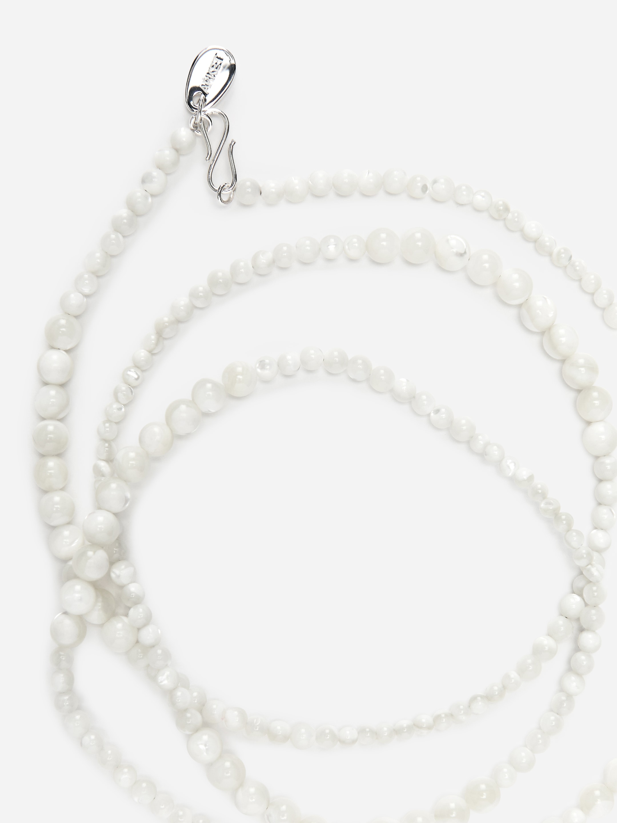 Mother-of-Pearl Beaded Necklace - Off White - Women - StillMedia/DescriptiveDetail - 2