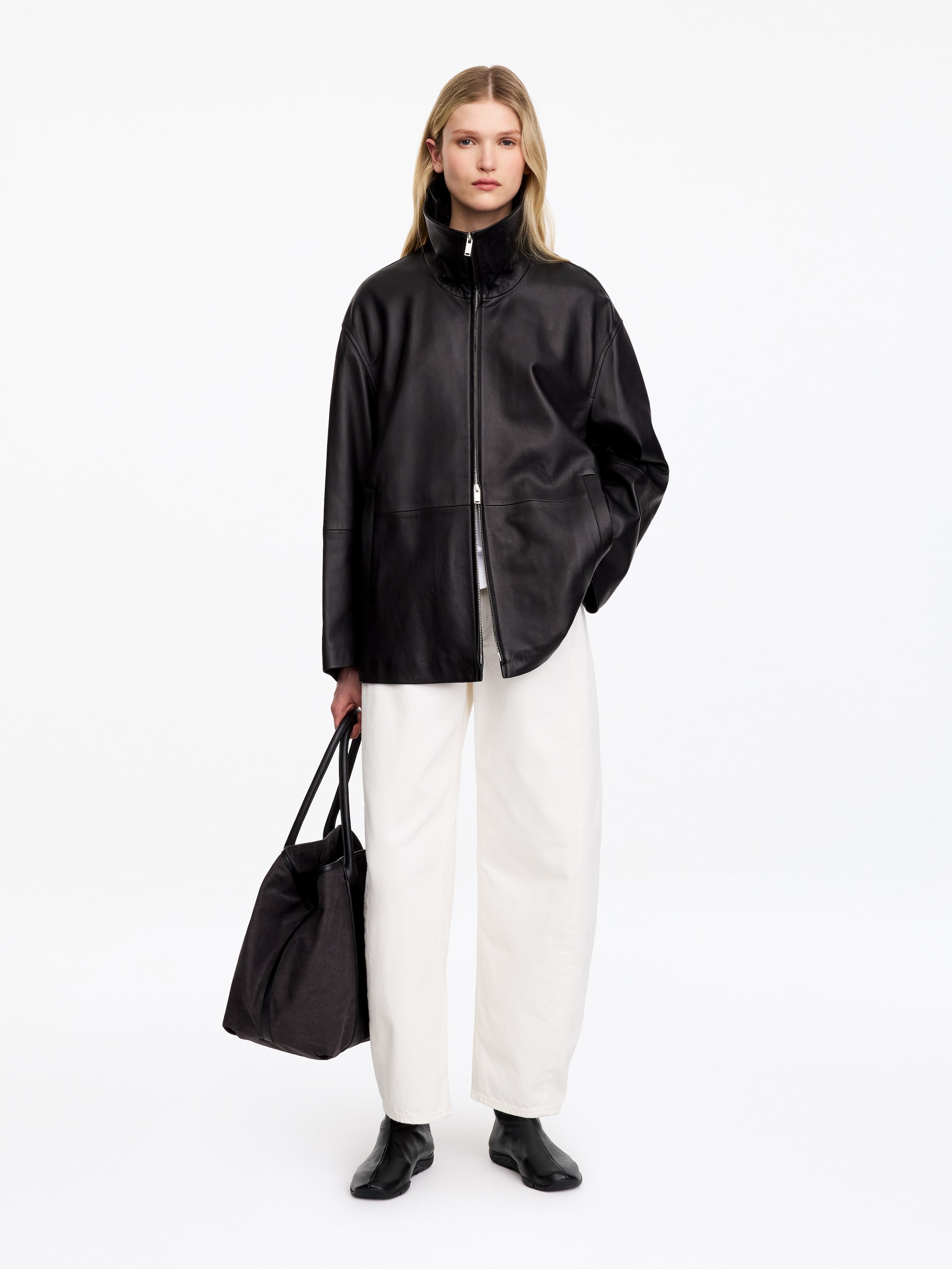 Sporty Leather Sock Boots - Black - women - StillMedia/Lookbook - 6