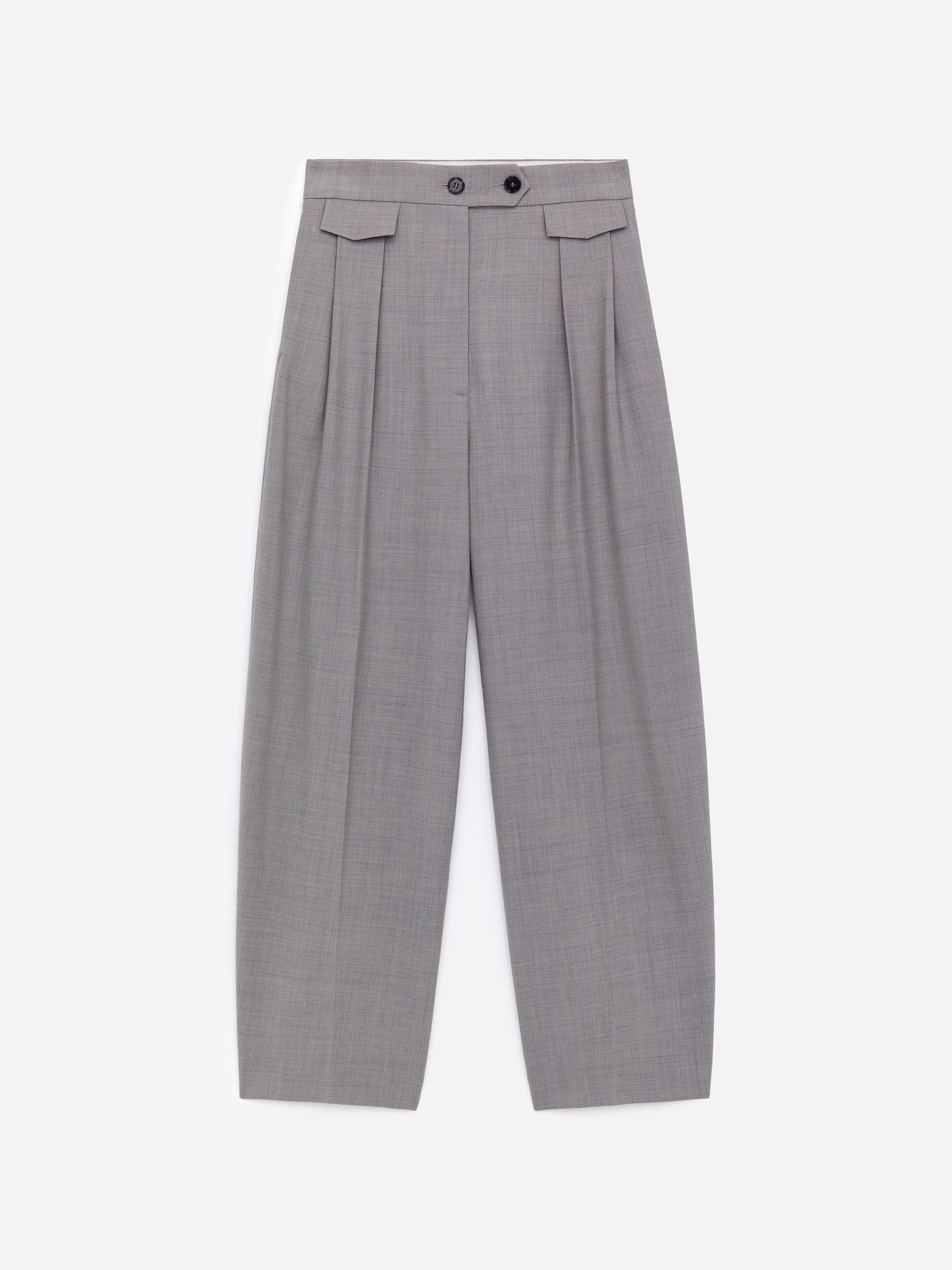 Relaxed Tailored Trousers-#ABB0B2-18048