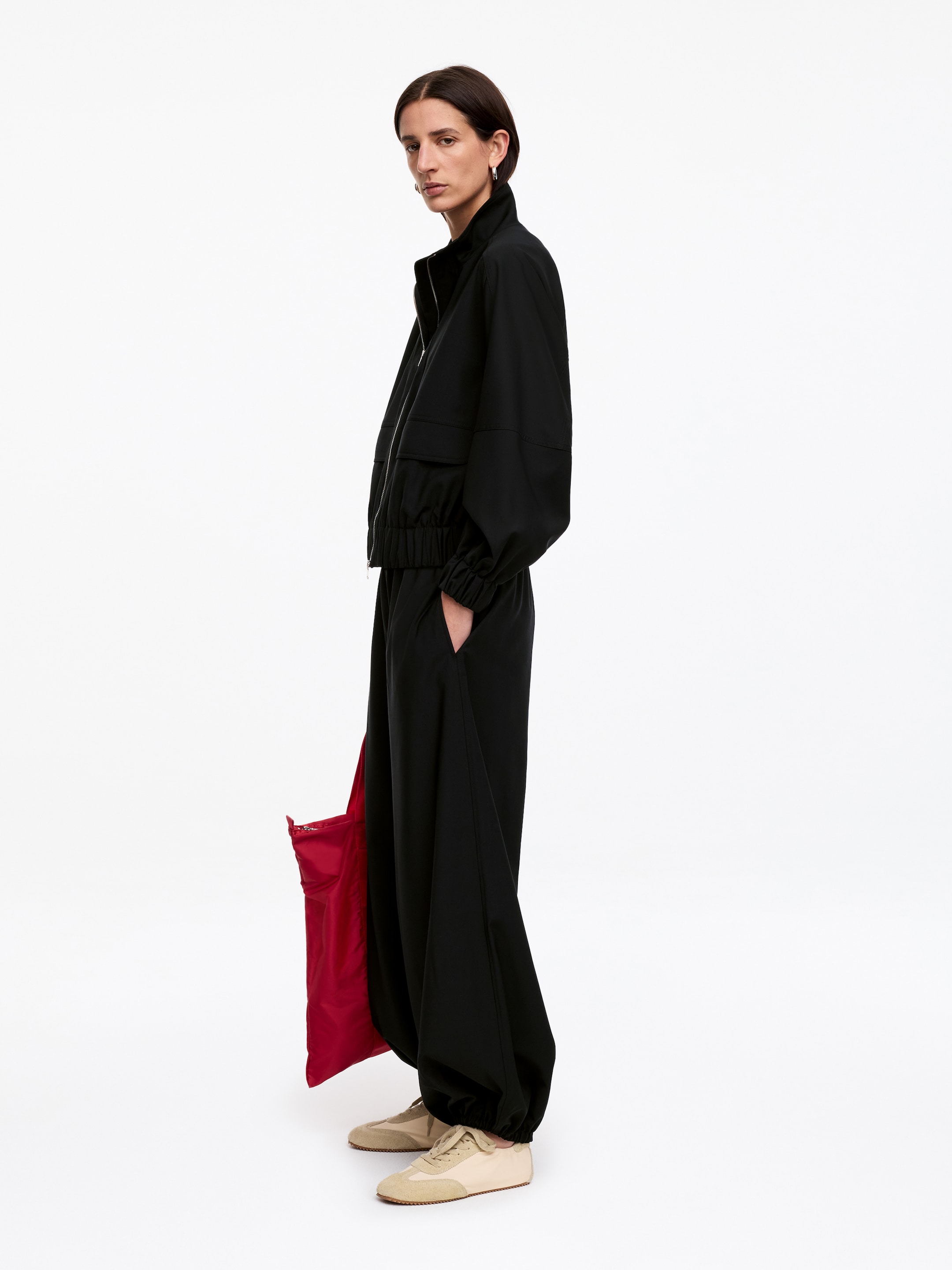 Sportliche Jacke - Schwarz - Relaxed Fit - Damen - StillMedia/Lookbook - 7