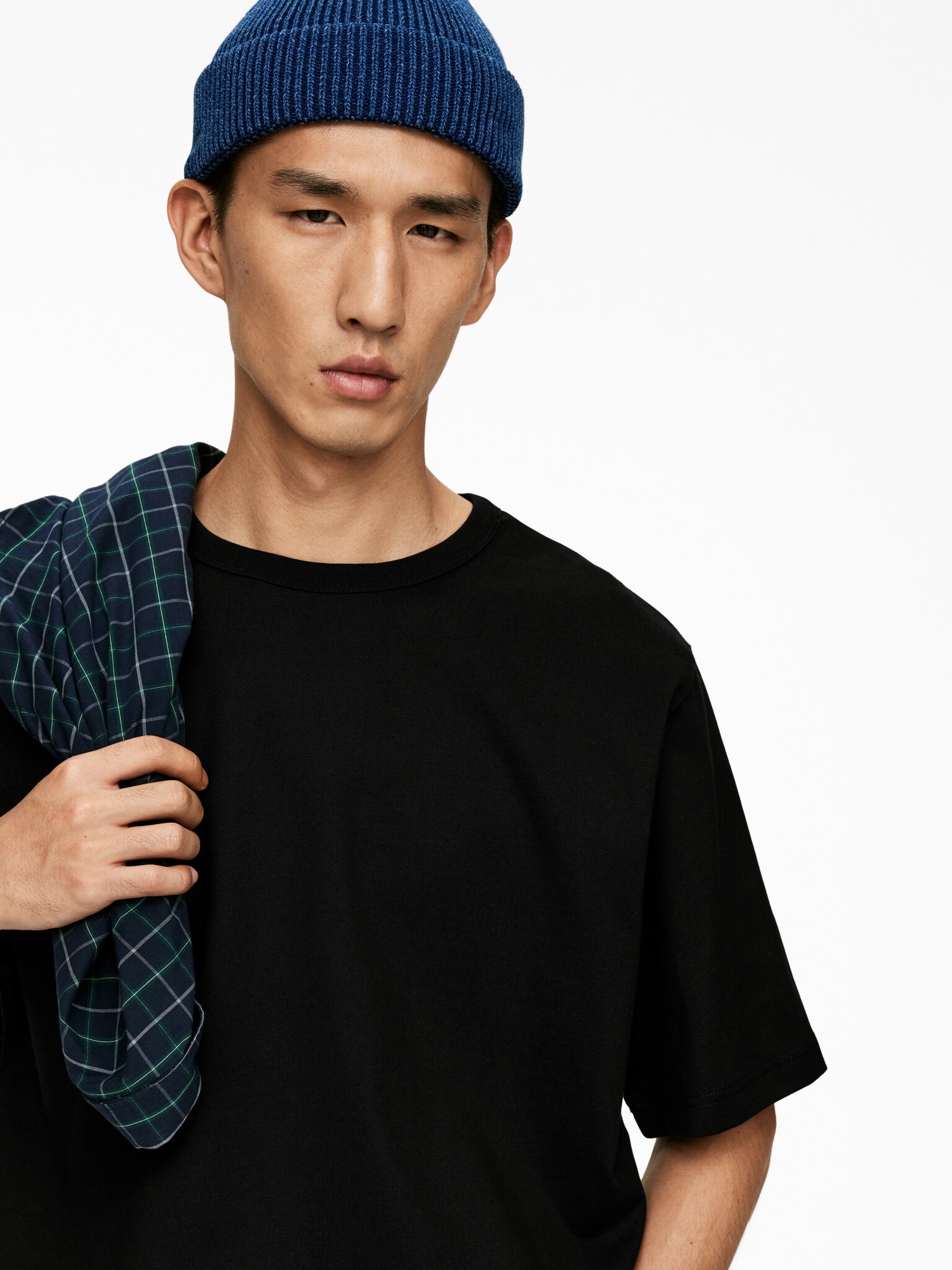 Oversized T-shirt (270 g/m²) - Sort/Havre/Mørkeblå/Hvid - 4