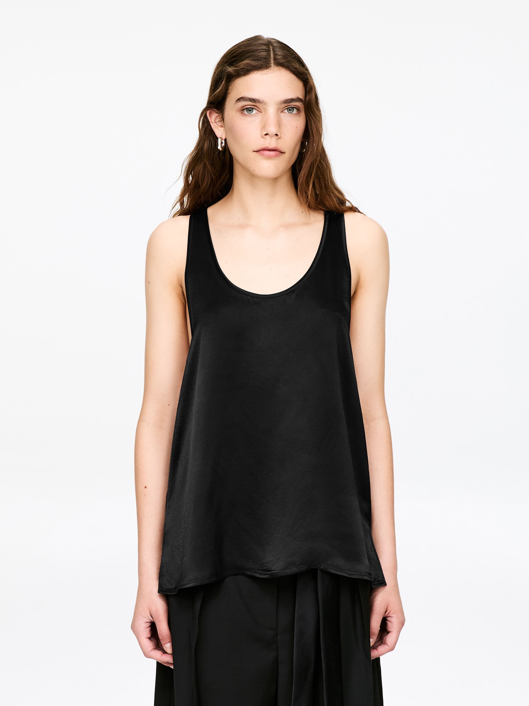 Sporty Satin Top-#272627-17685