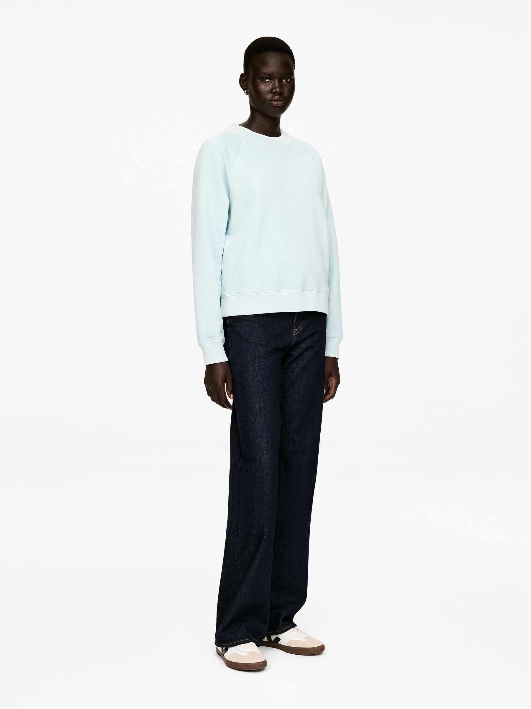 Sweat en éponge - Turquoise clair - Regular fit - Femme - StillMedia/Lookbook - 5