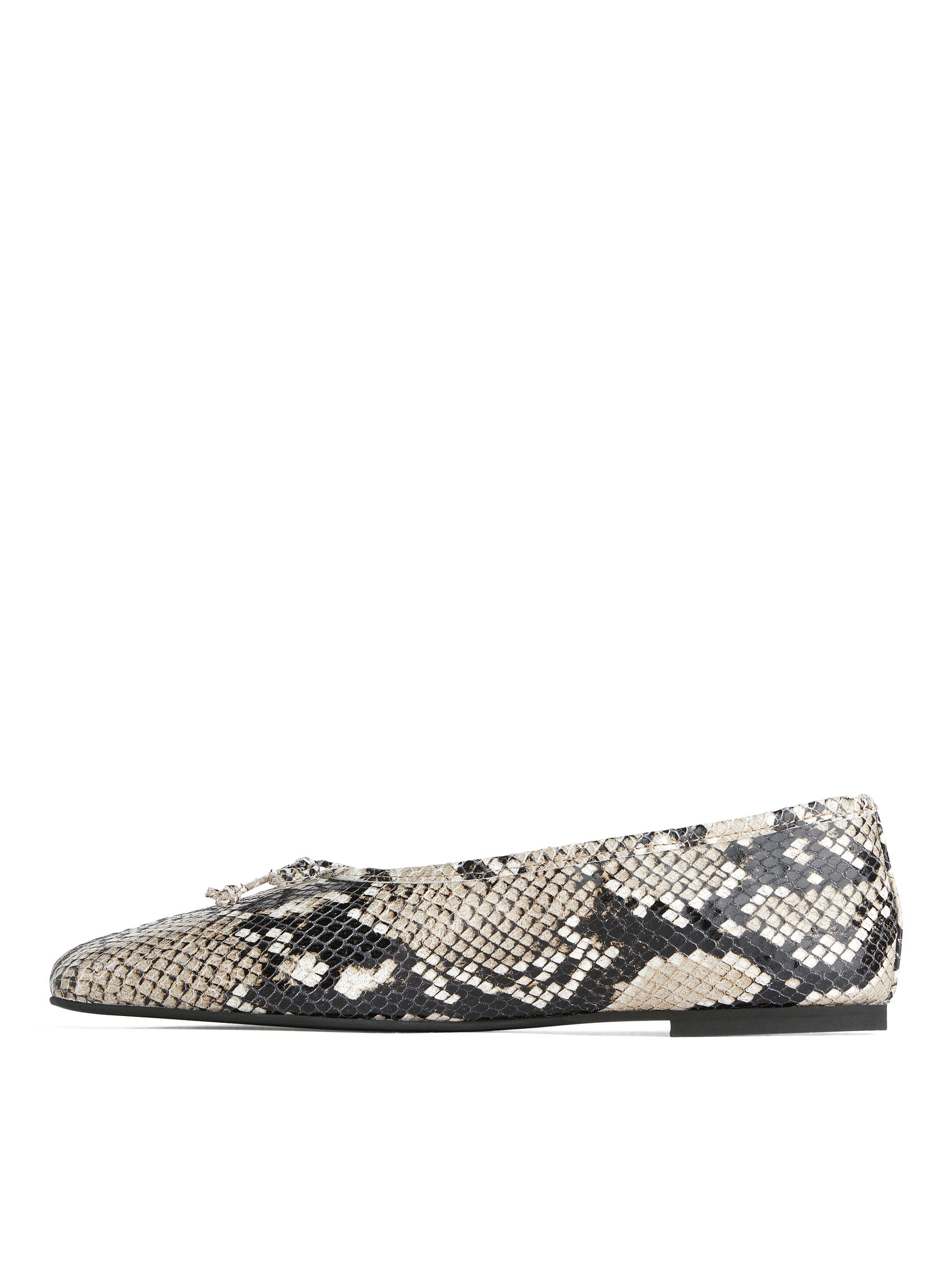 Leather Ballerina - Beige/Brown - Women - StillMedia/DescriptiveStillLife - 1