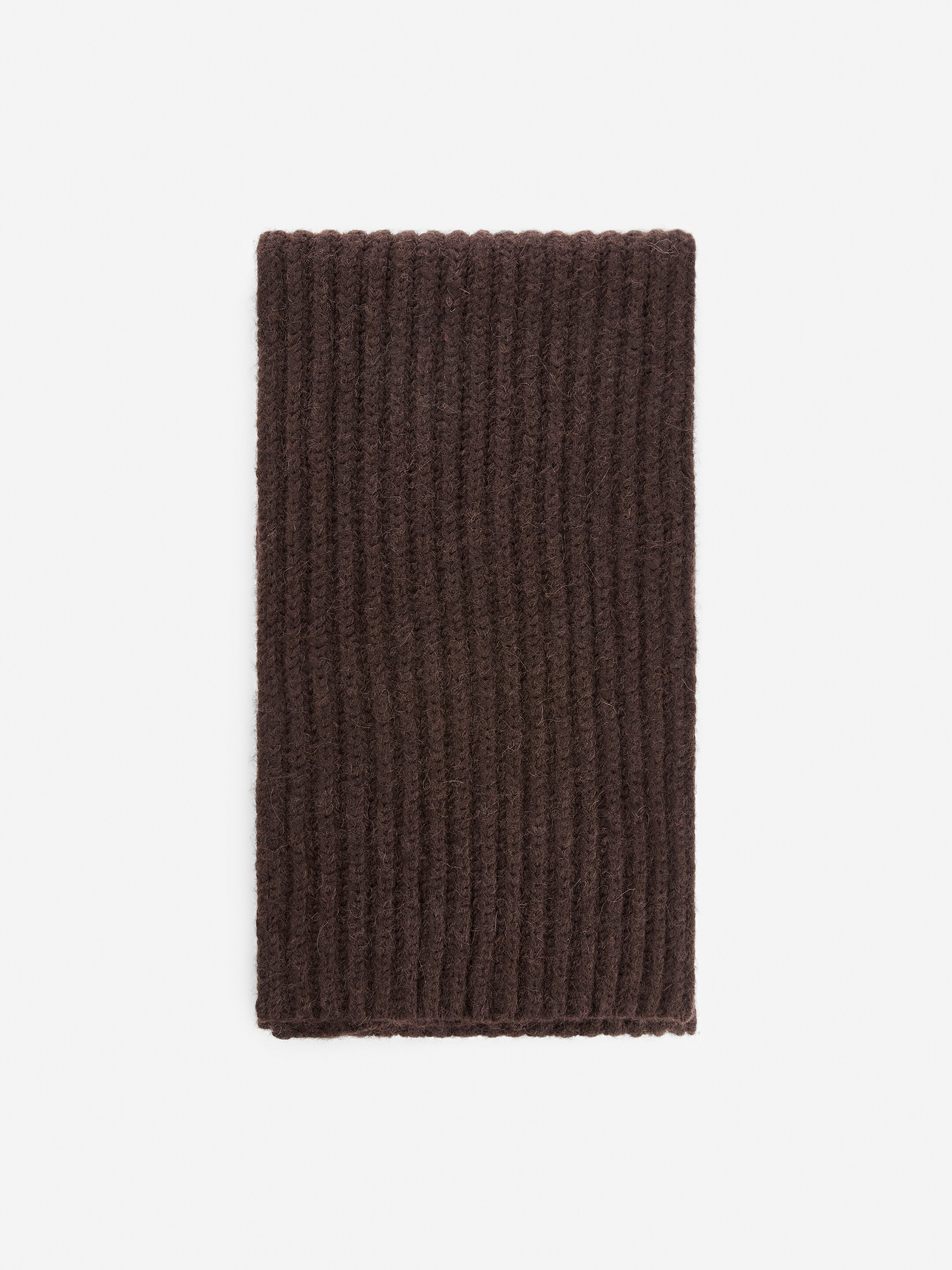 Näytä suurempi kuva: Huivi villa-alpakkasekoitetta - Tummanruskea - NAISET | H&M FI 1