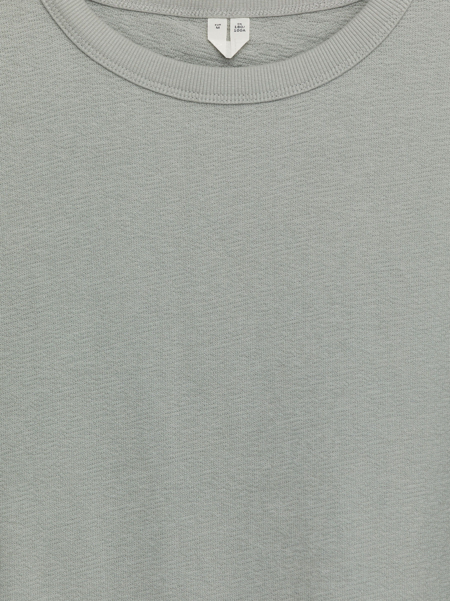 T-shirt i bouclé med lös passform - Dimgrön - Loose fit - Men - StillMedia/DescriptiveDetail - 1