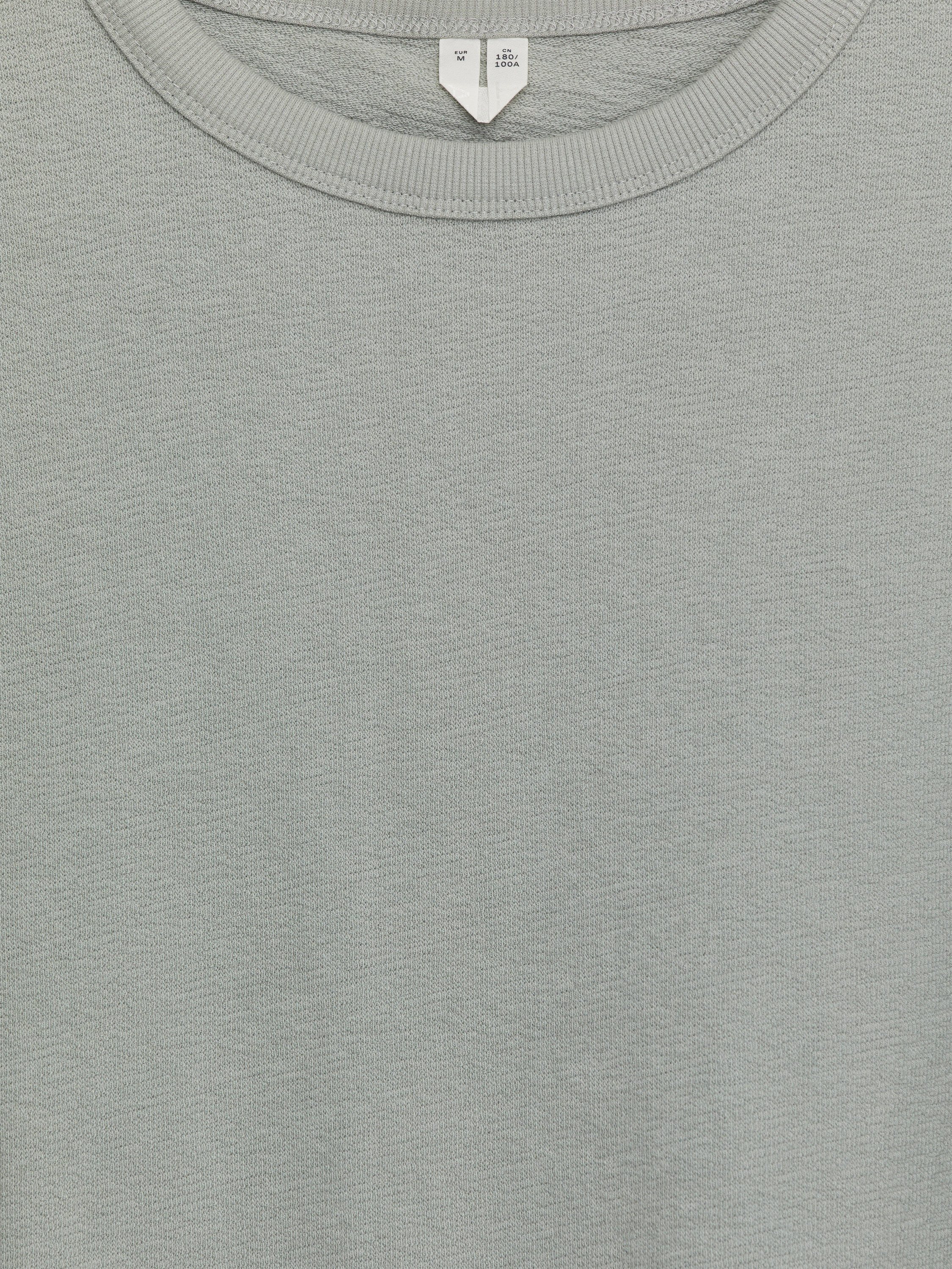 Relaxed Bouclé T-Shirt - Dusty Green - Loose fit - Men - StillMedia/DescriptiveDetail - 1