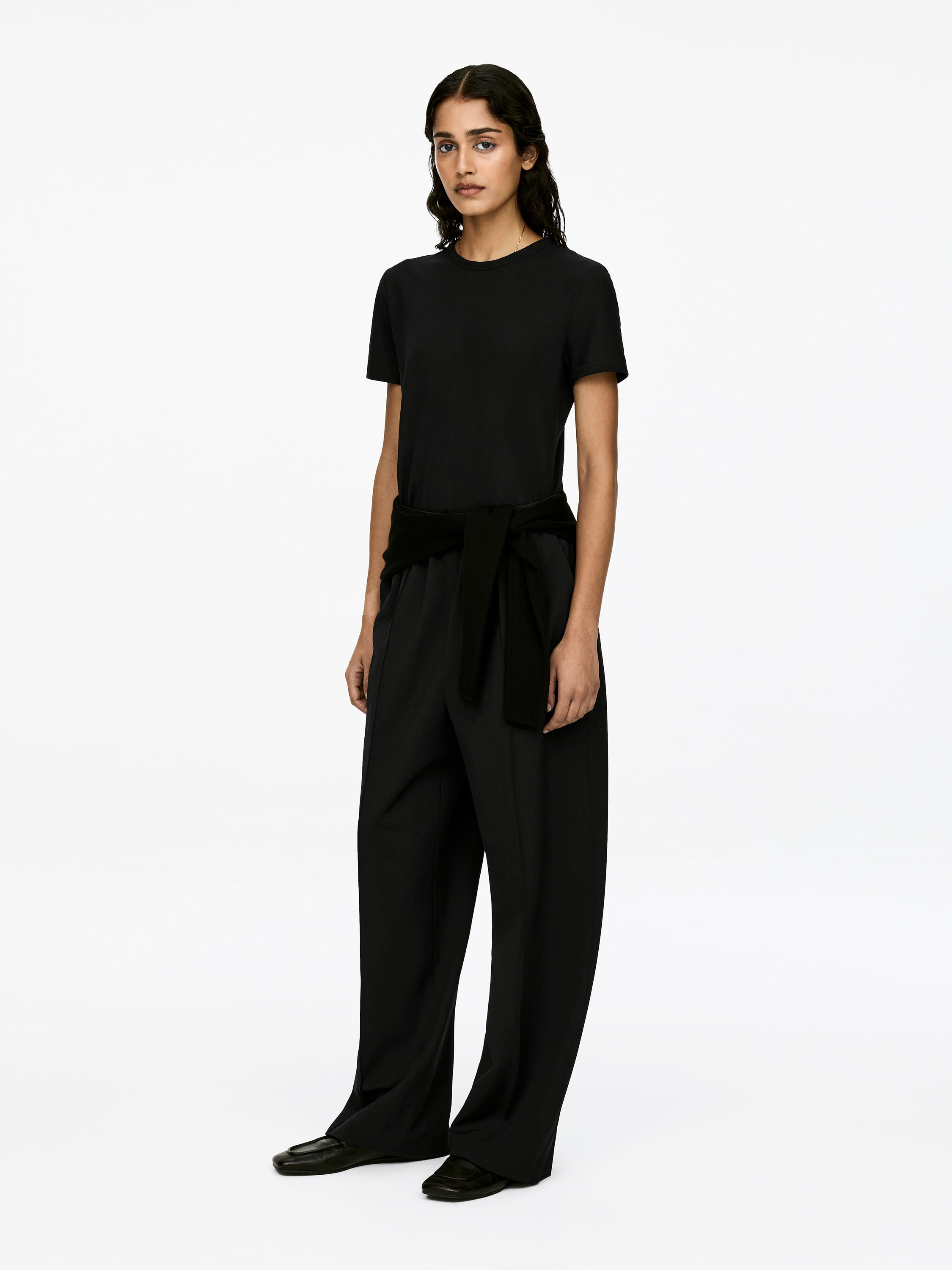 Ice Crêpe T-Shirt - Black - Regular fit - Women - StillMedia/Lookbook - 16