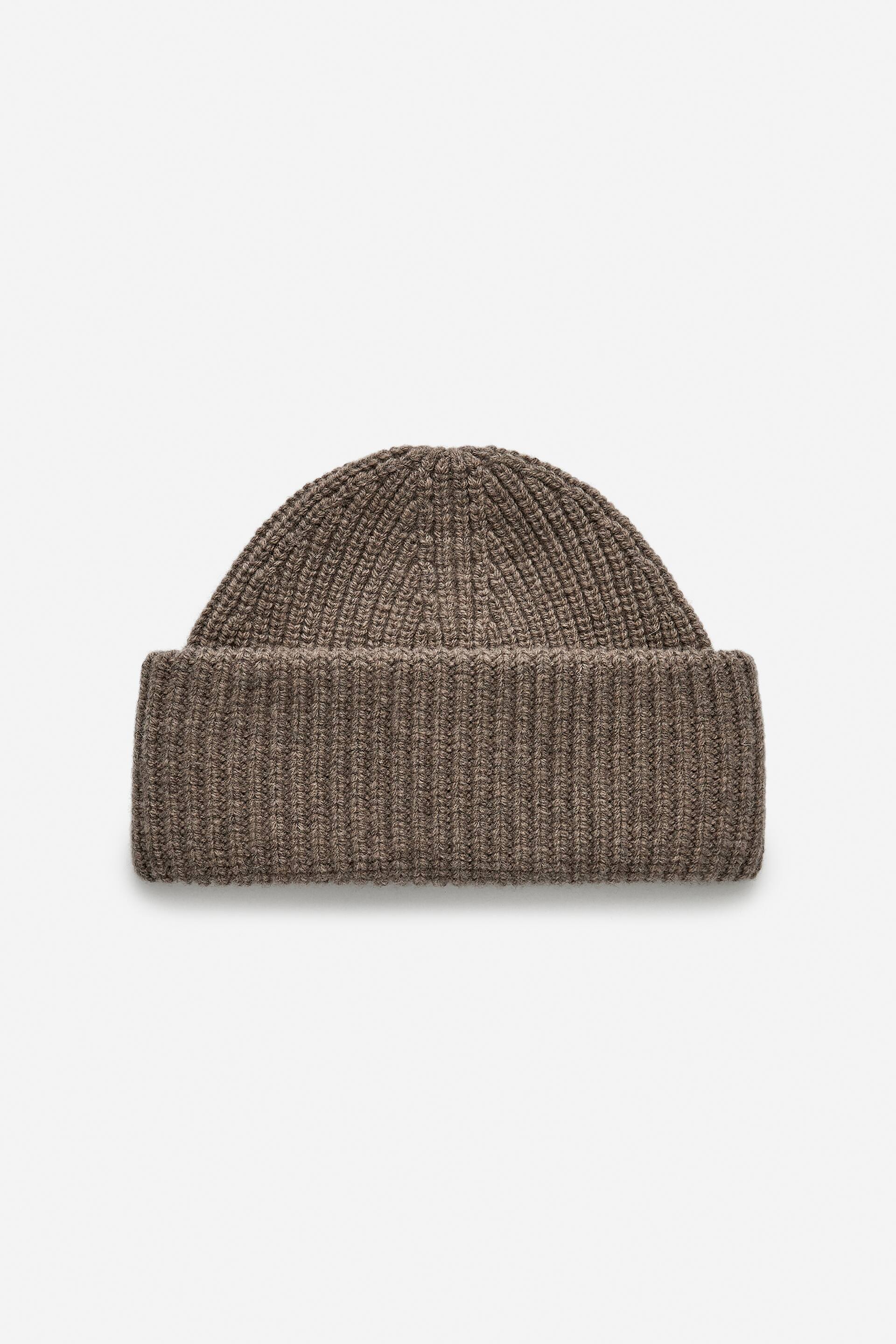 View larger image: Double-Fold Wool Beanie - Mole Melange - Ladies | H&M GB 1