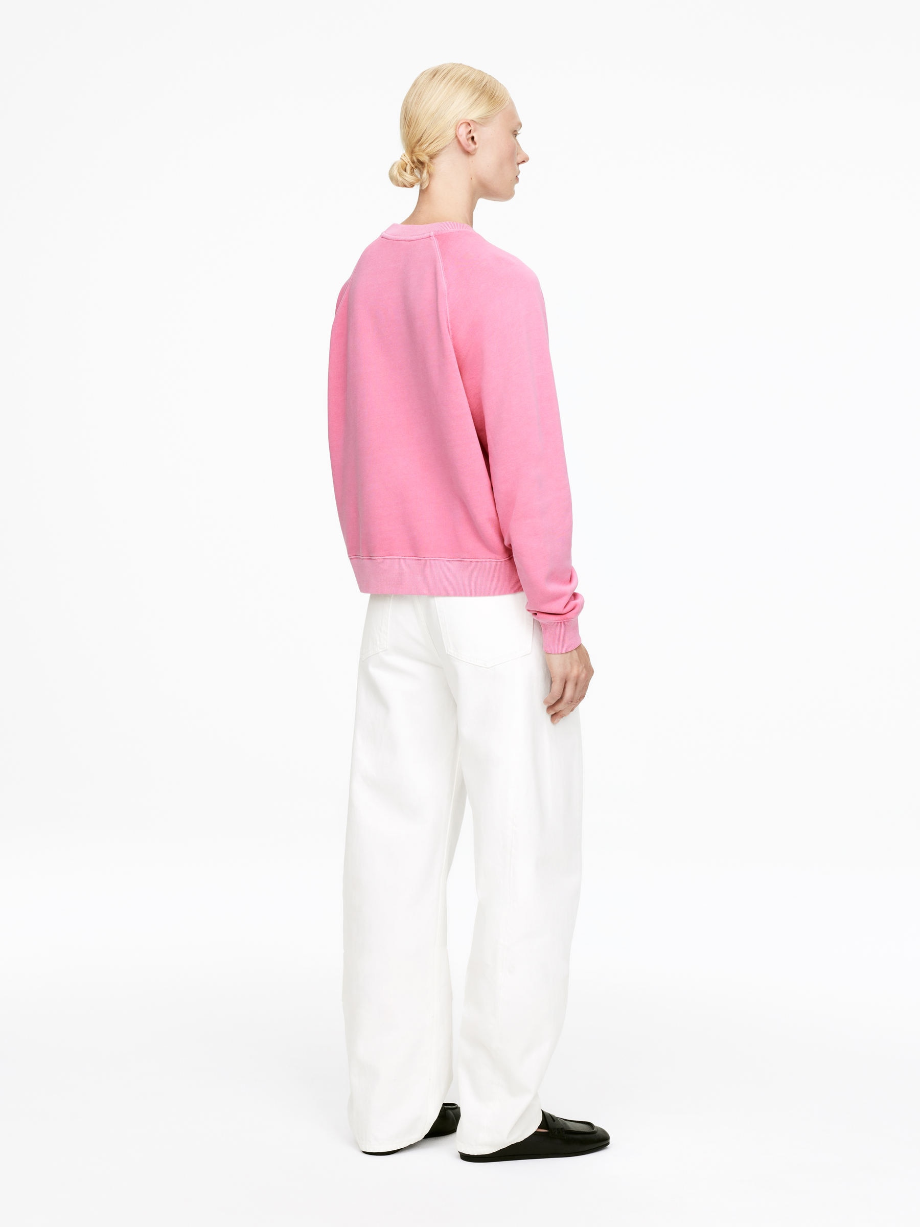 Terry Sweatshirt - Pink - Regular fit - Women - StillMedia/Lookbook - 4