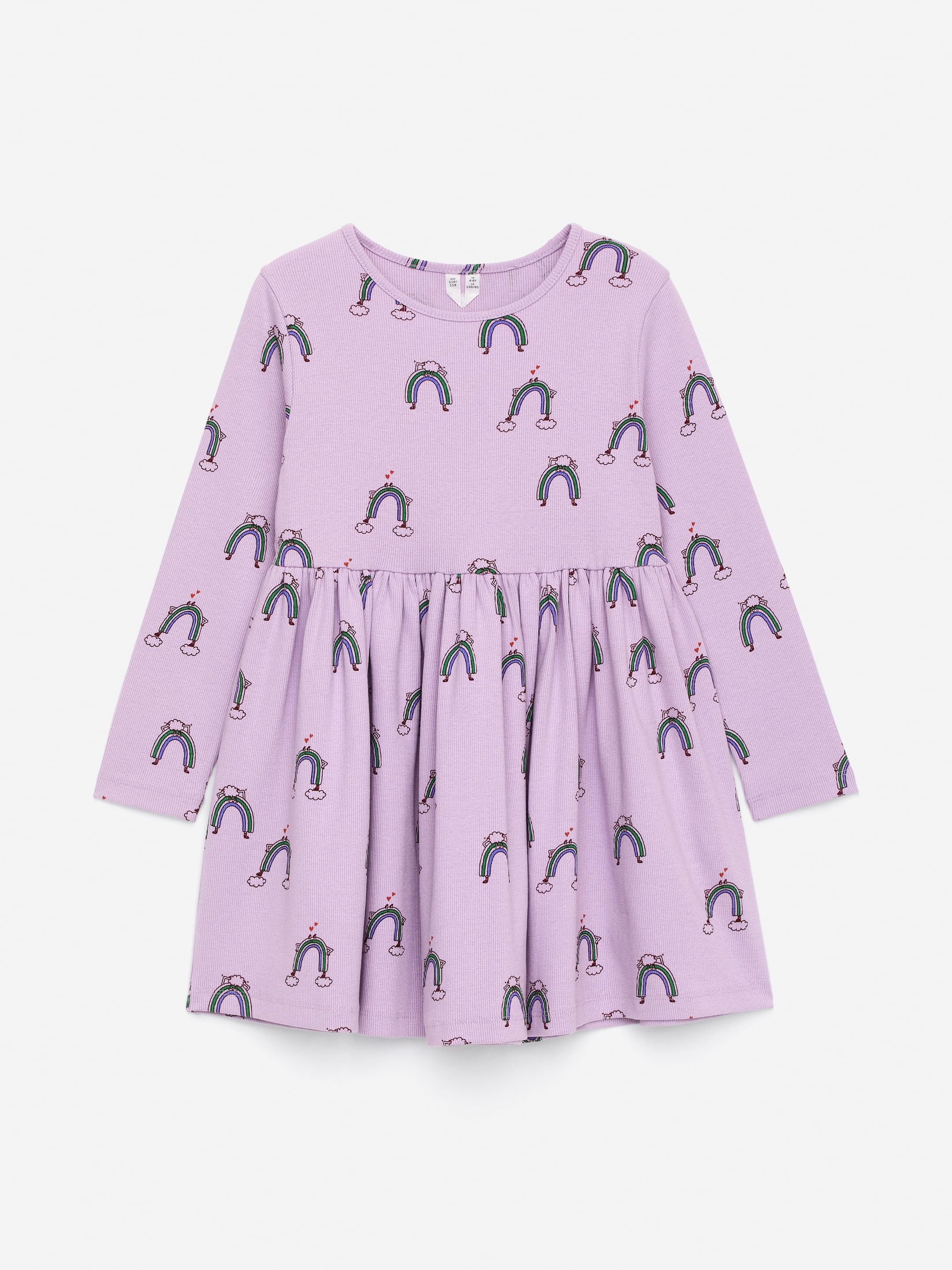 Ver imagem maior: Vestido de algodão canelado - Lilás - CRIANÇA | H&M PT 1