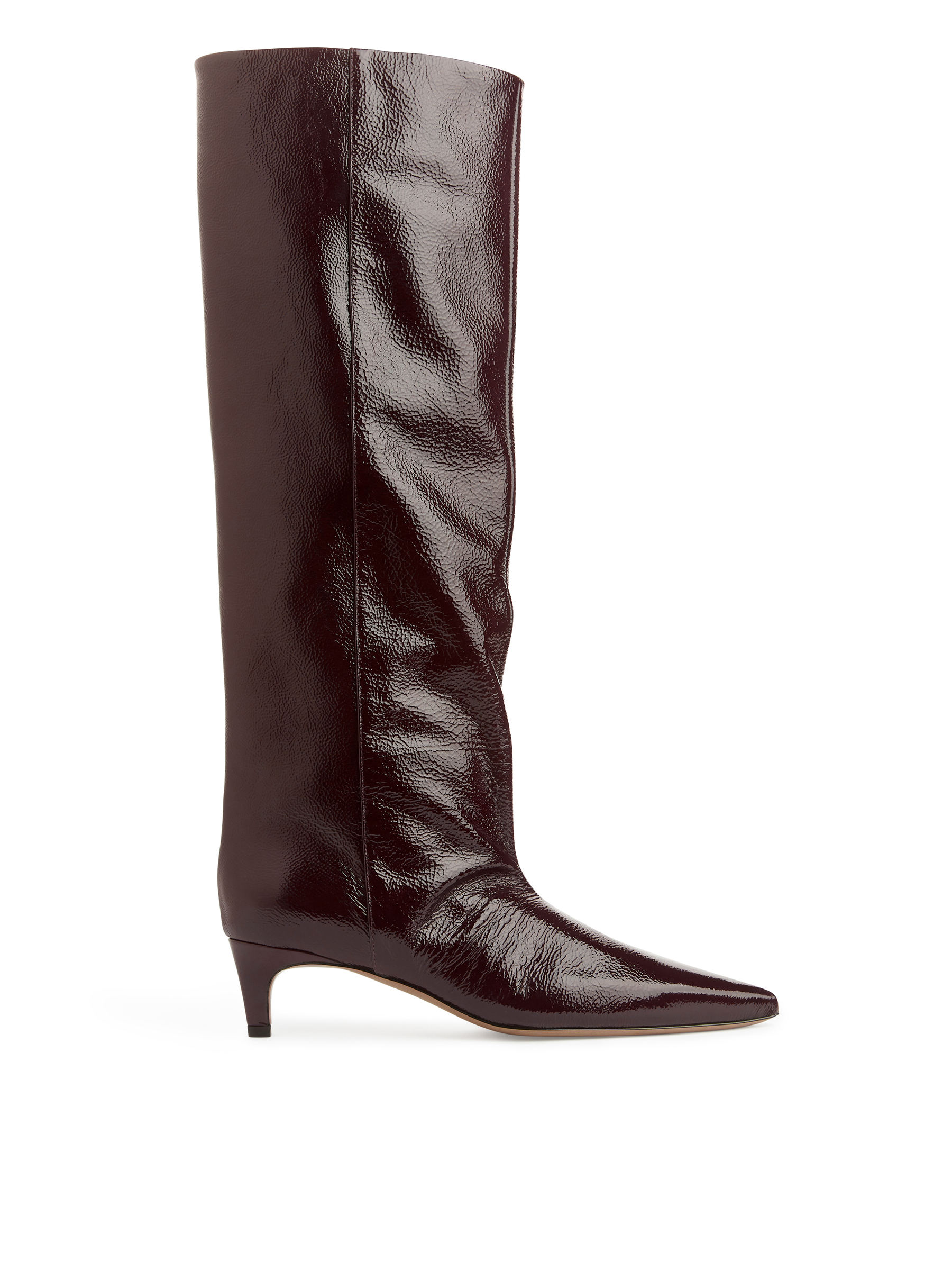 Buty za kostkę z obcasem typu kaczuszka - Ciemnoczerwony - Women - StillMedia/DescriptiveStillLife - 3