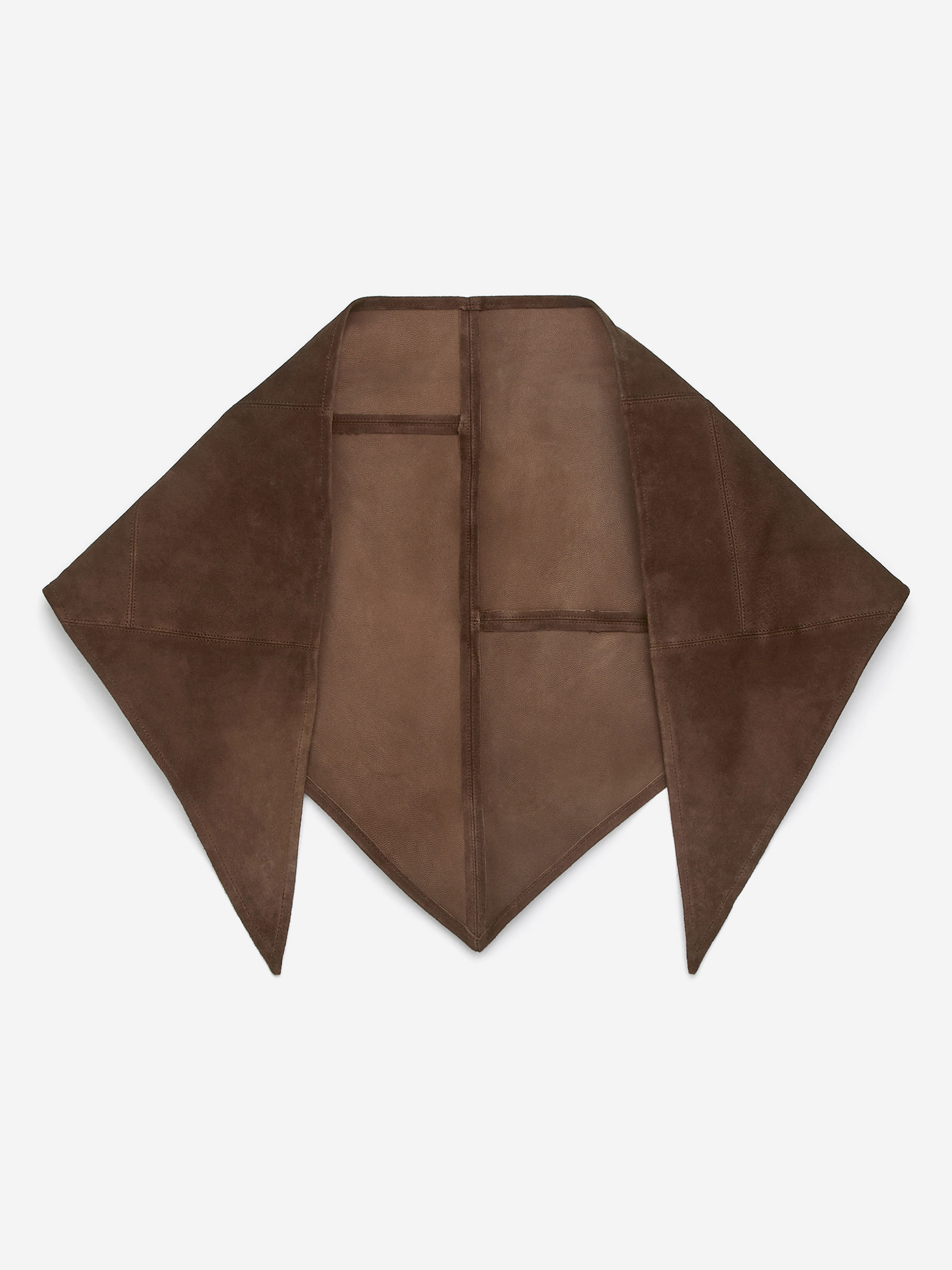 Suede Scarf-#443B33-16582