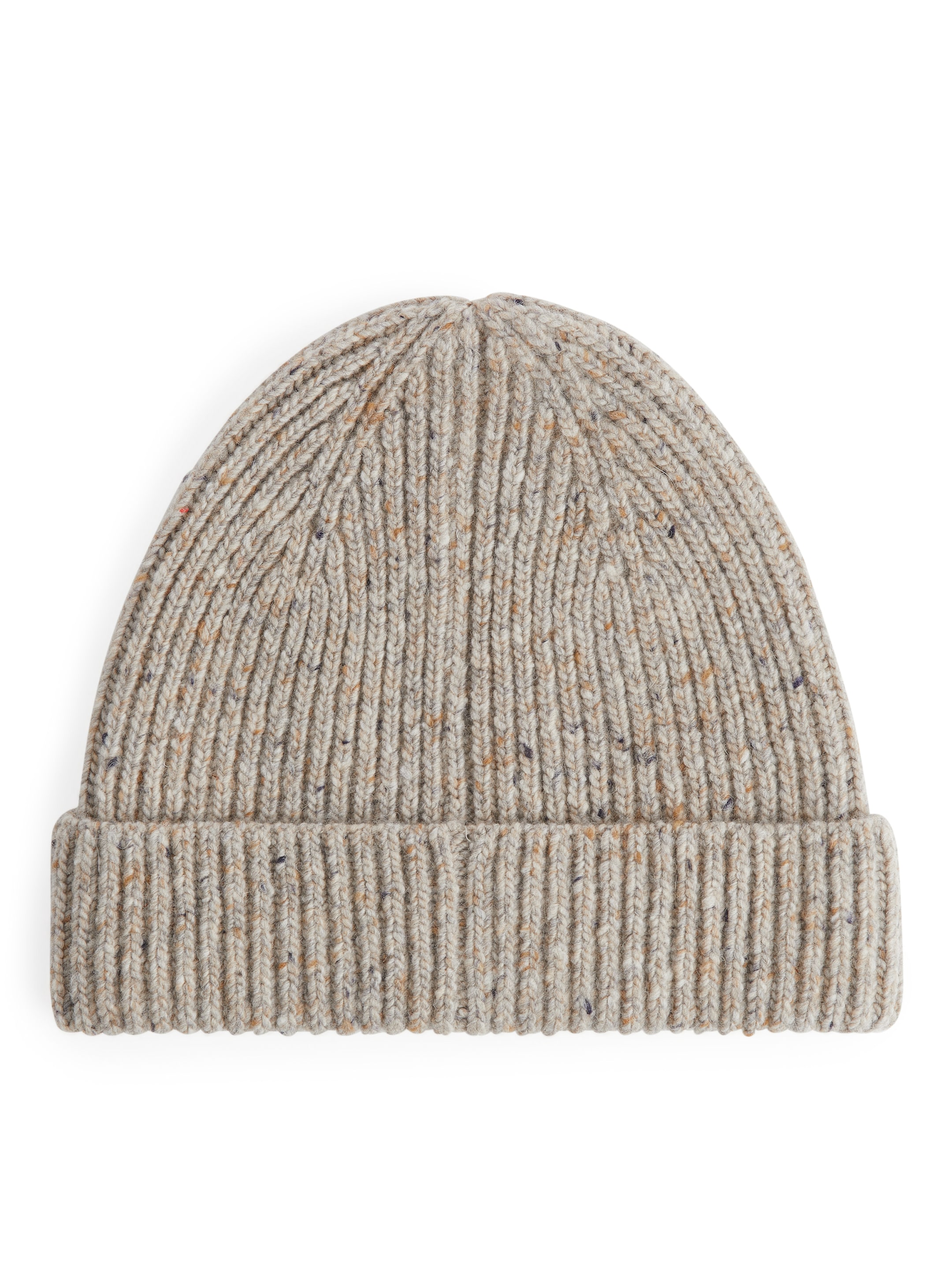 Rippstrick-Beanie aus Wollmischung - Beige/genoppt - Regular Fit - Herren - StillMedia/DescriptiveStillLife - 1