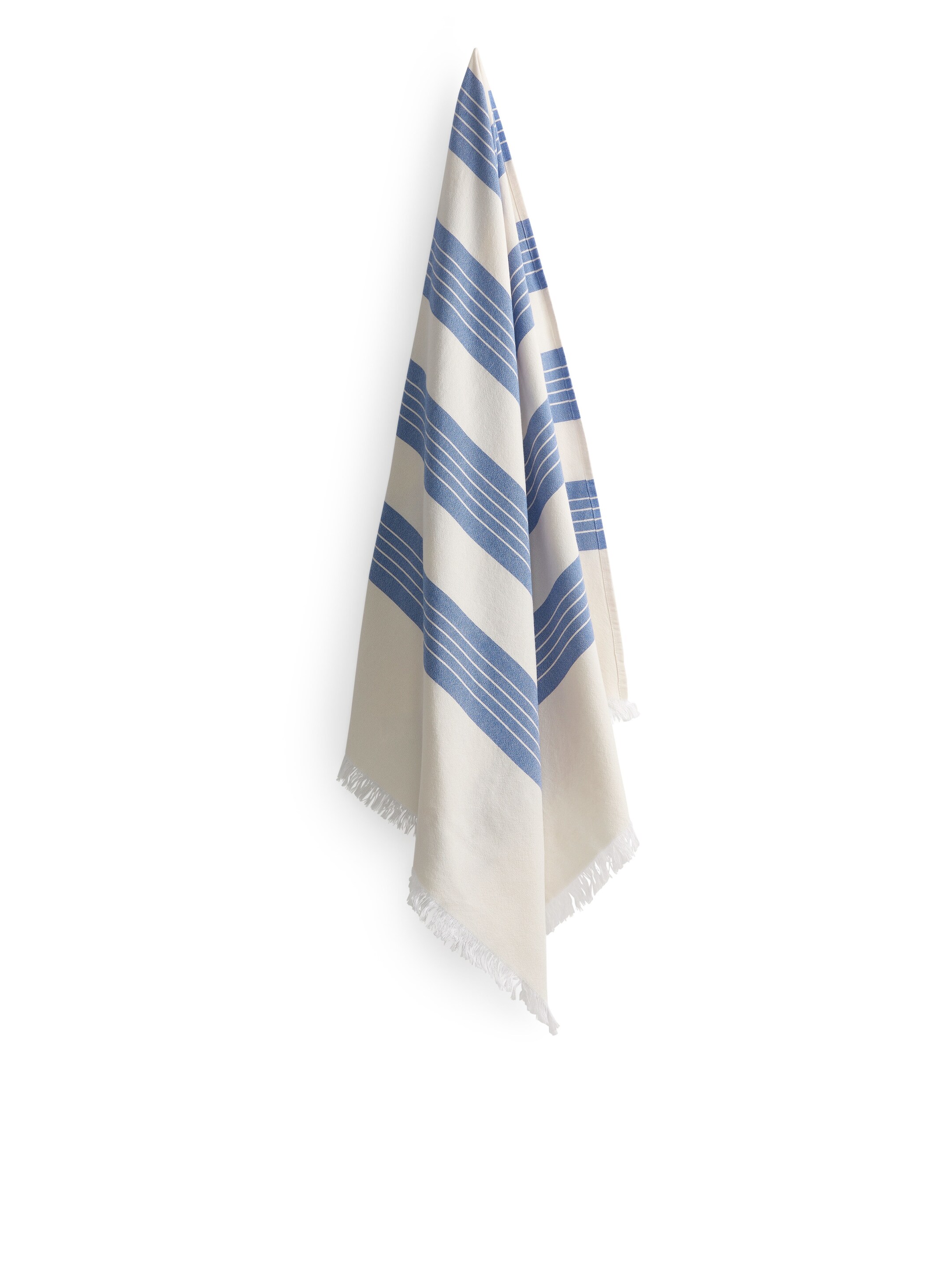 View larger image: Cotton Beach Blanket - Blue/Off White - Home All | H&M GB 1