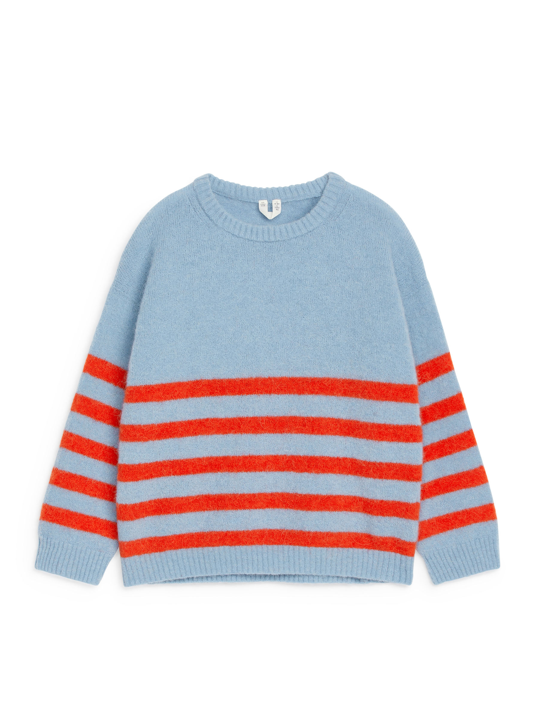 Pullover aus Alpakawolle und Wolle - Hellblau/Rot - Relaxed Fit - Kinder - StillMedia/DescriptiveStillLife - 3